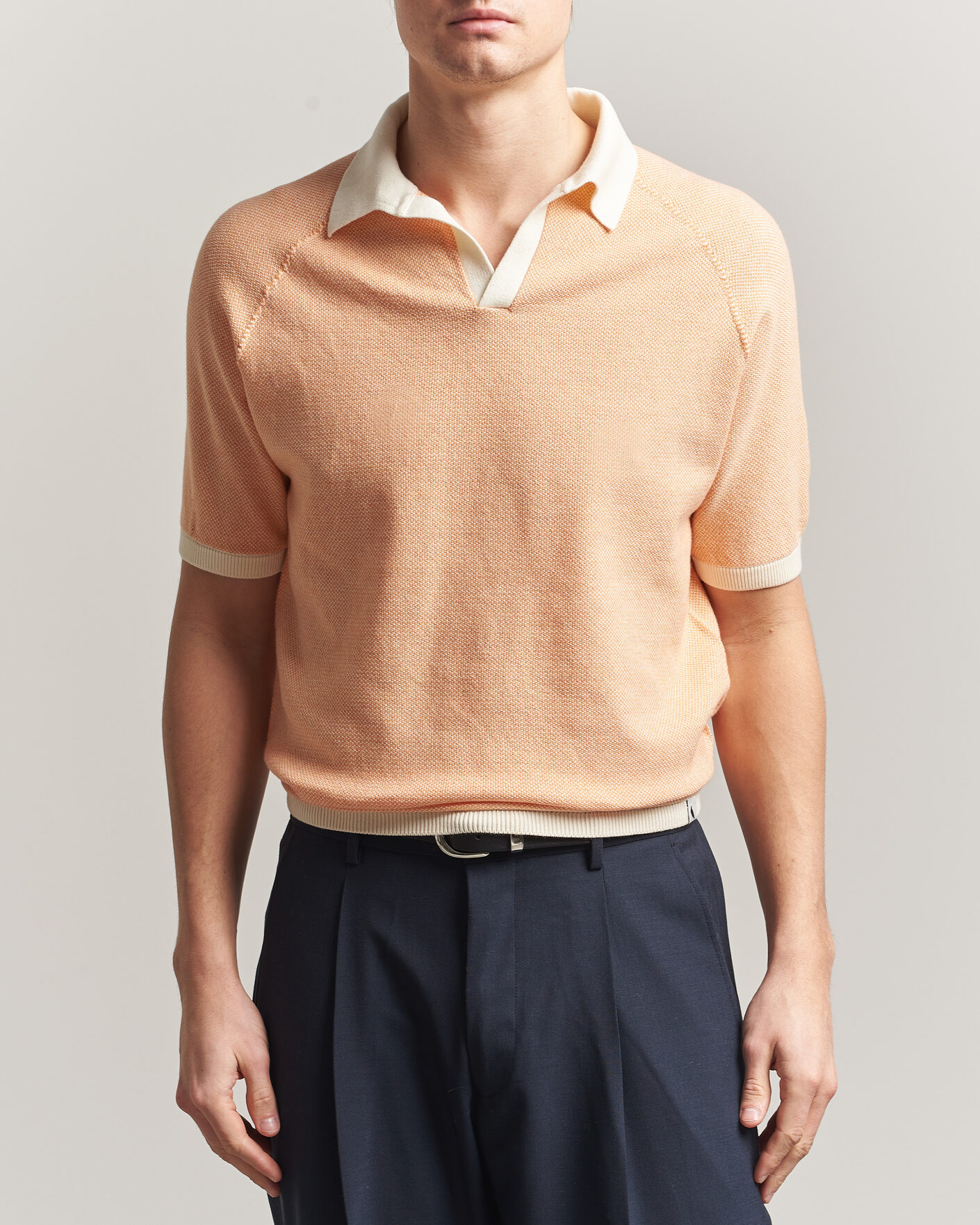 Herren | Poloshirts | Peregrine | Lynton Cotton Polo Apricot