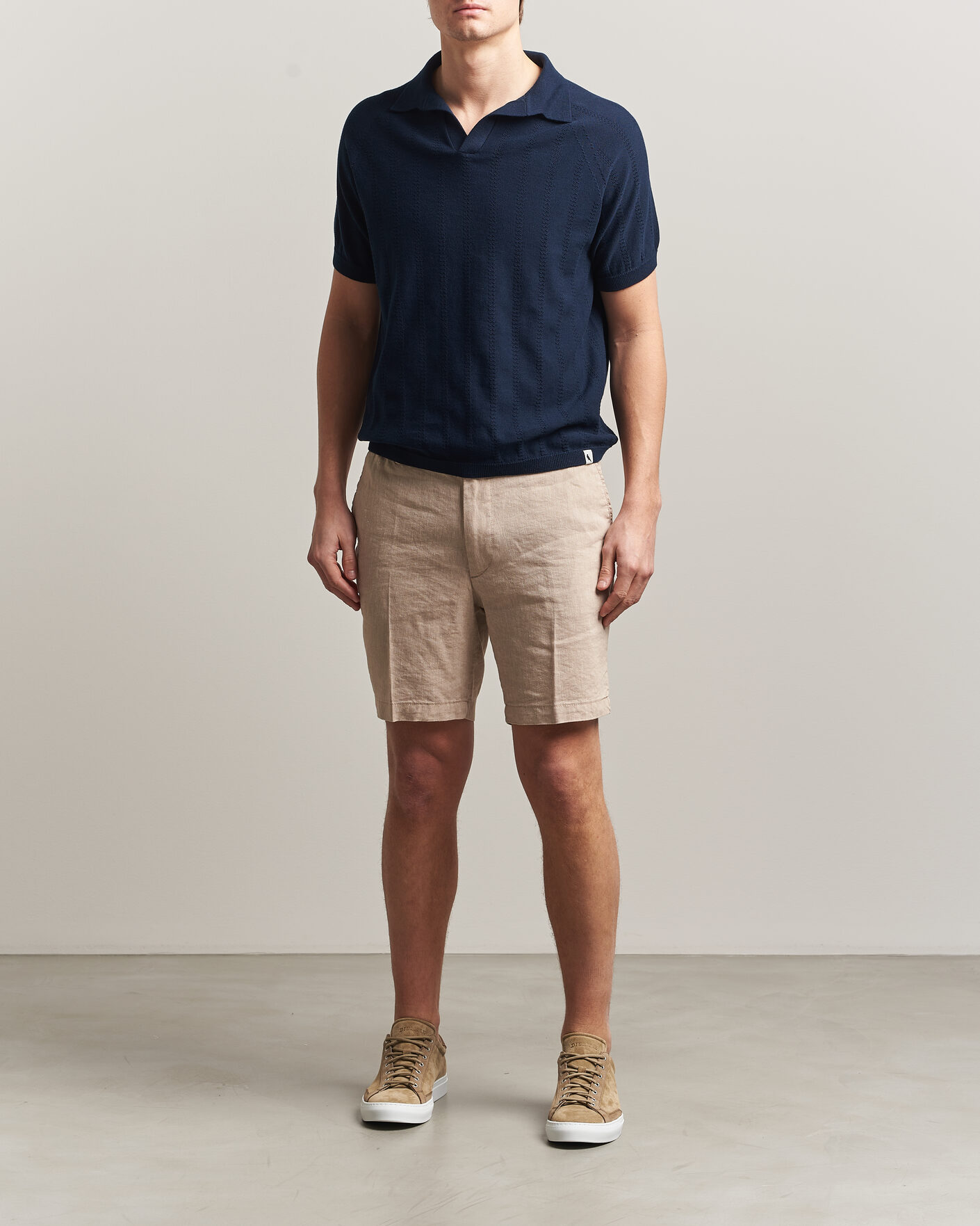 Herren | Poloshirts | Peregrine | Alma Cotton Structure Polo Navy