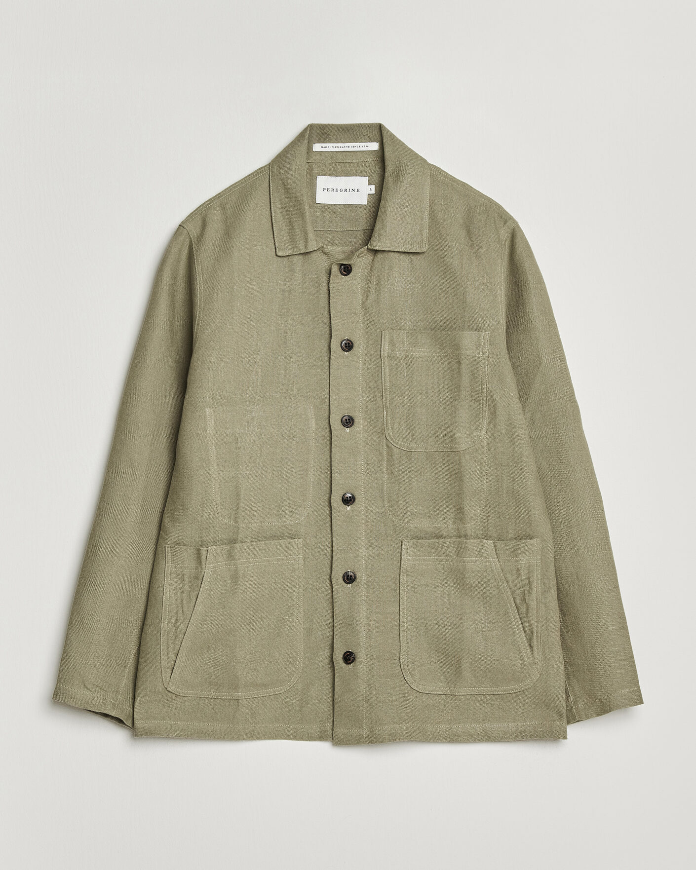 Herren | Hemden | Peregrine | Windsor Linen Shacket Khaki