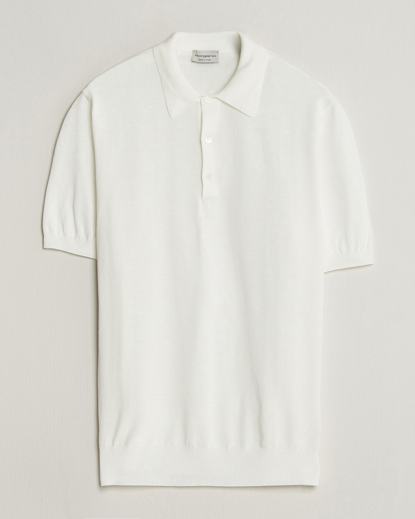 Herren | Poloshirts | Morgano | Knitted Cotton Crepe Polo Latte