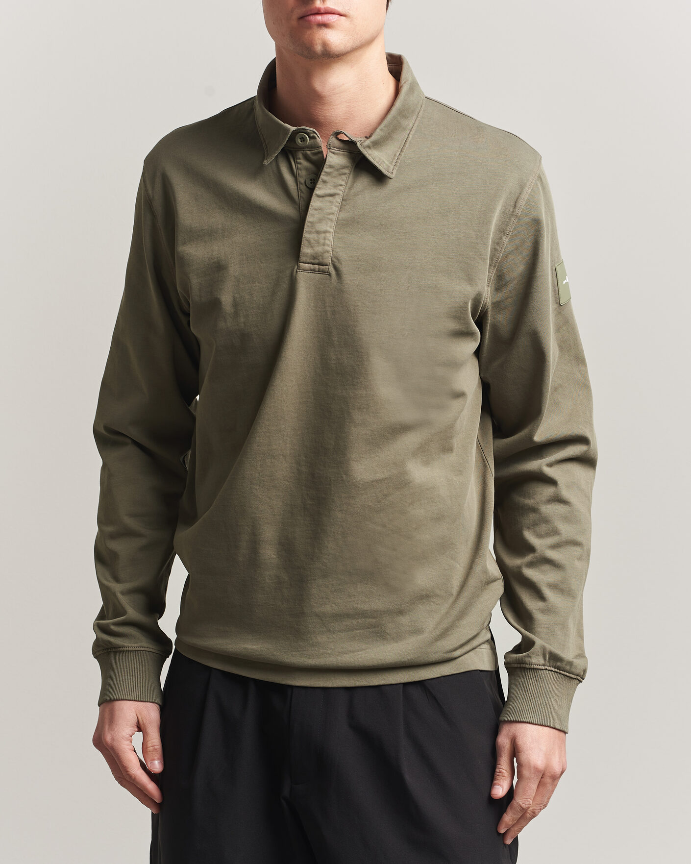 Herren | Pullover | Sail Racing | Wind Pigment Dyed Rugger Mud Green