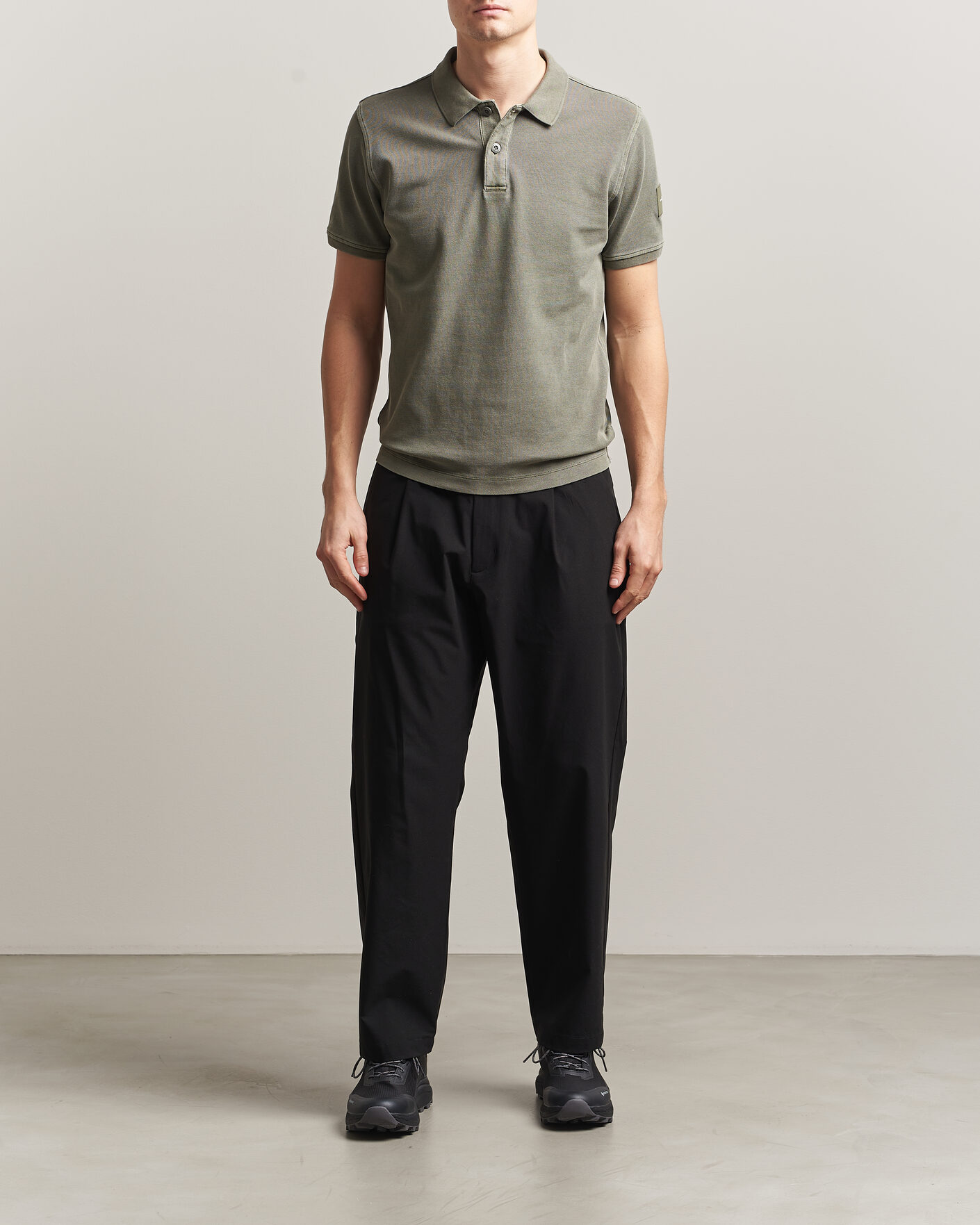 Herren | Poloshirts | Sail Racing | Wind Pigment Dyed Polo Mud Green