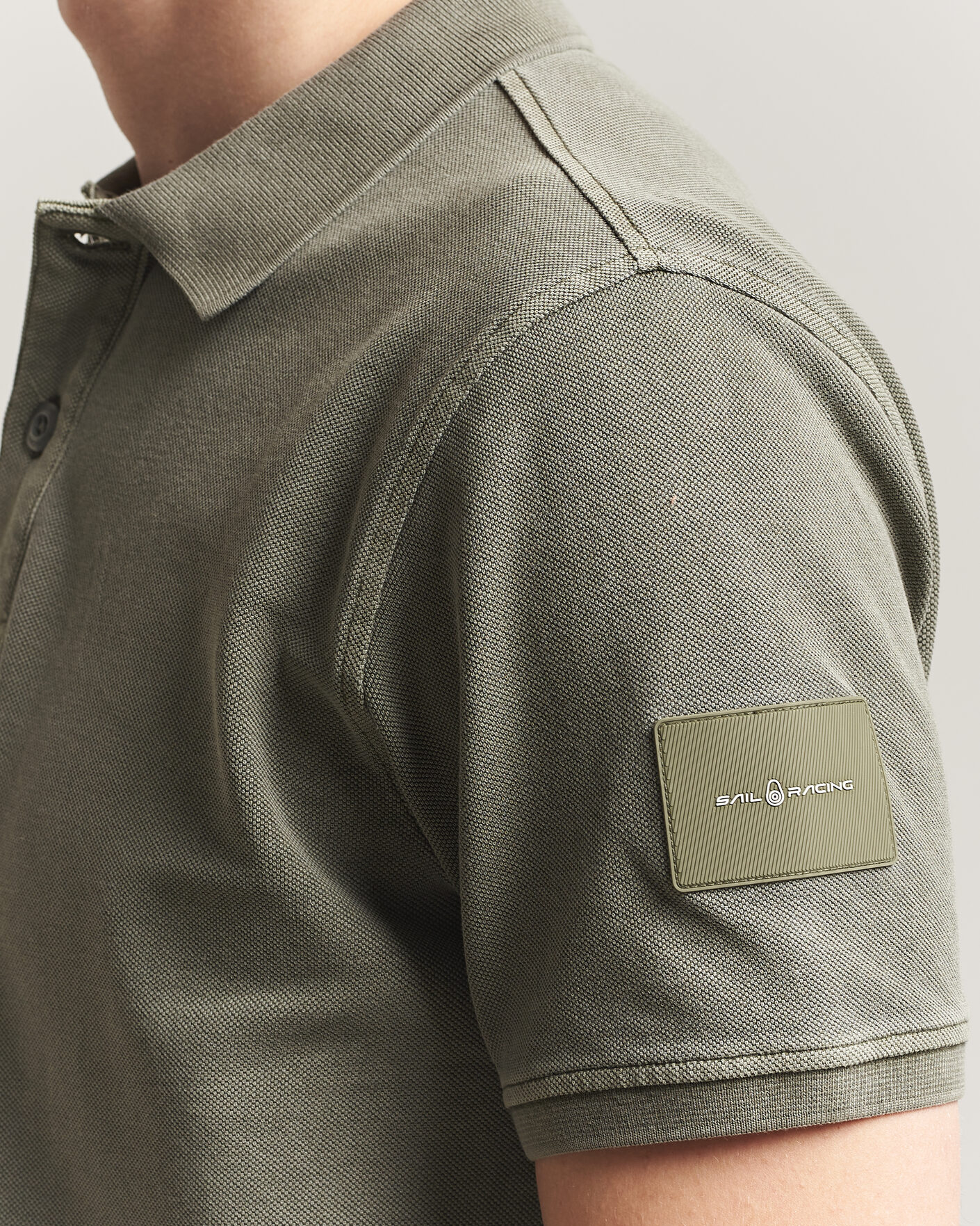 Herren | Poloshirts | Sail Racing | Wind Pigment Dyed Polo Mud Green