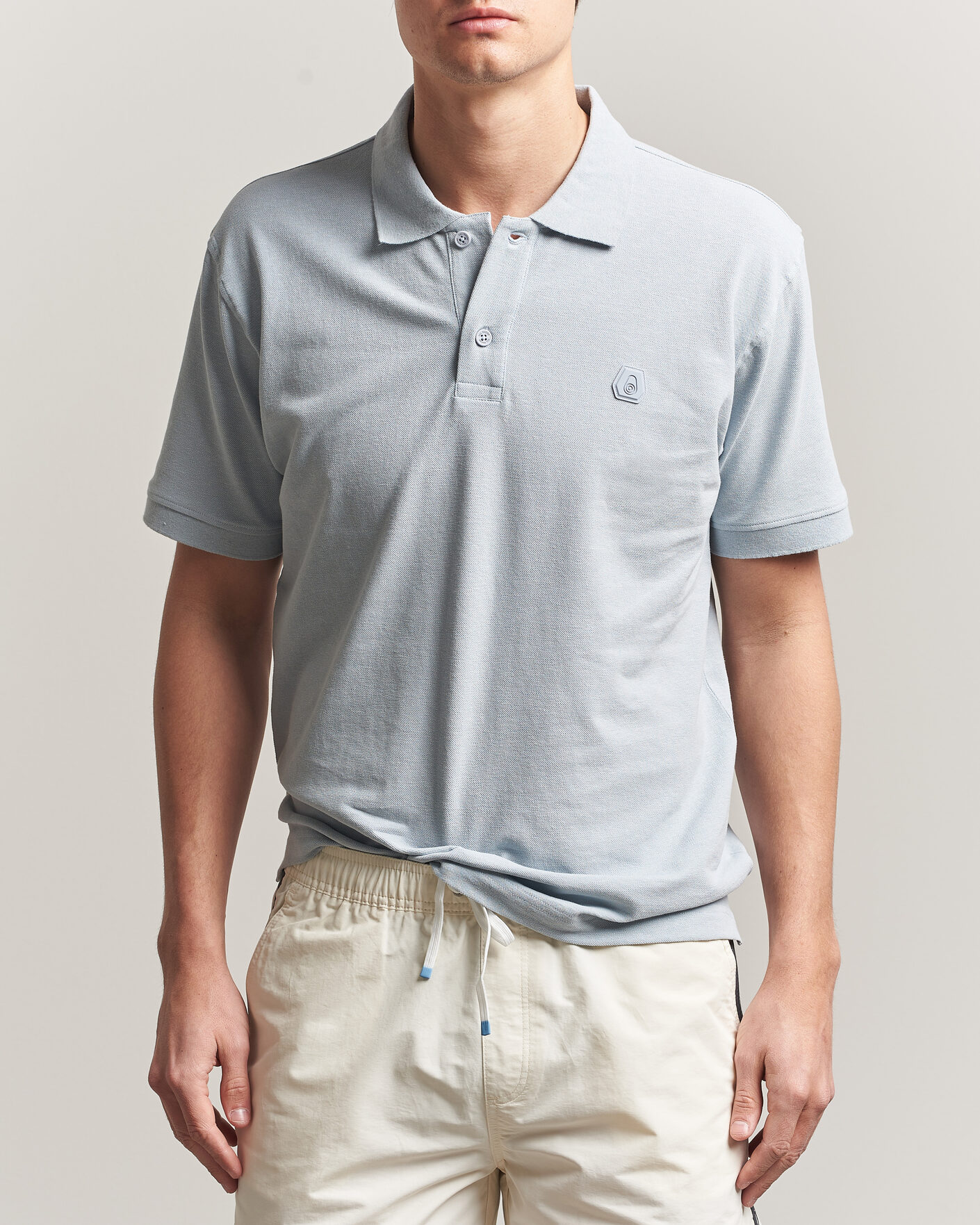 Herren | Poloshirts | Sail Racing | Tornado Cotton/Linen Pique Polo Ice Melt