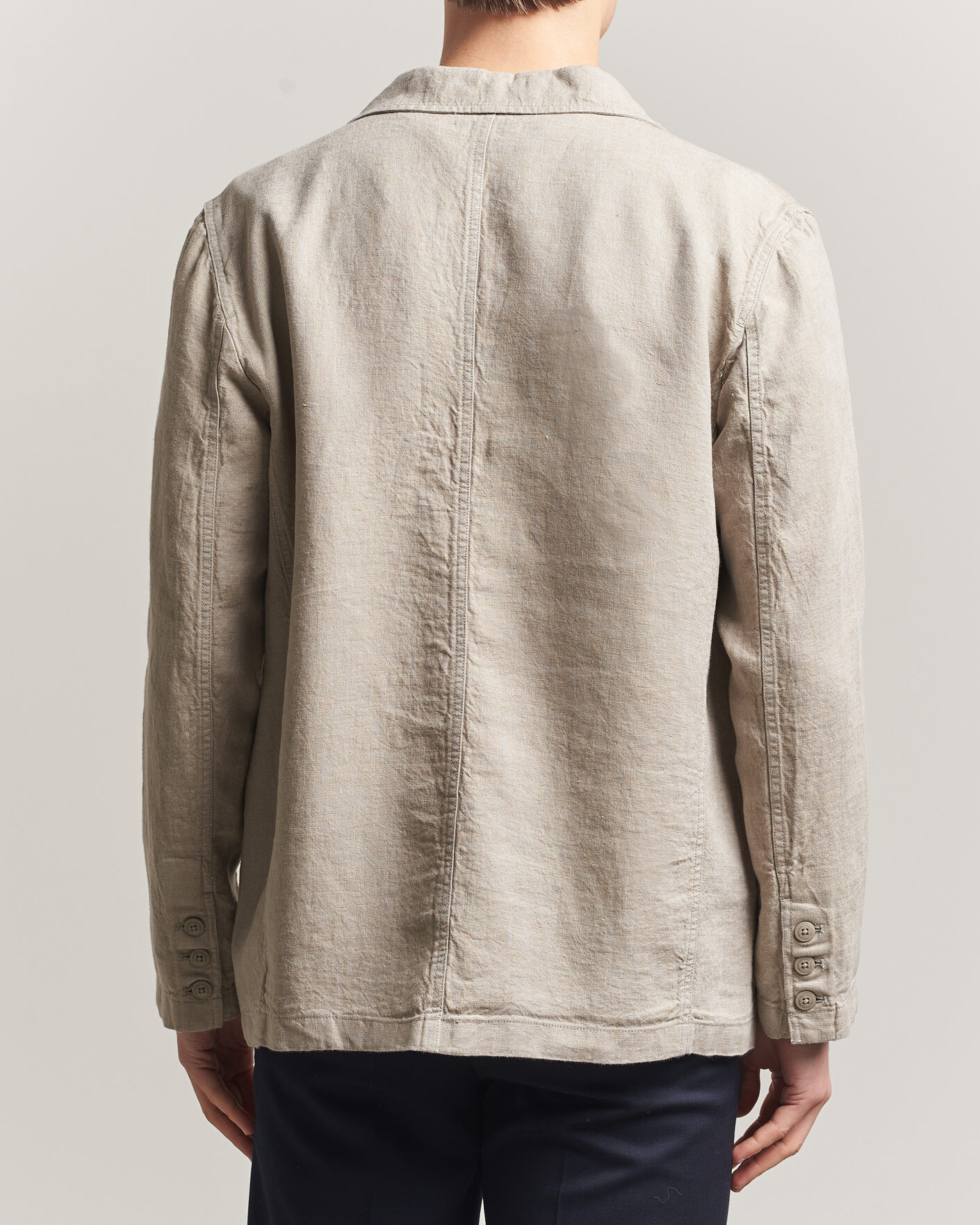 Herren | Sakkos | KnowledgeCotton Apparel | Linen Blazer Twill