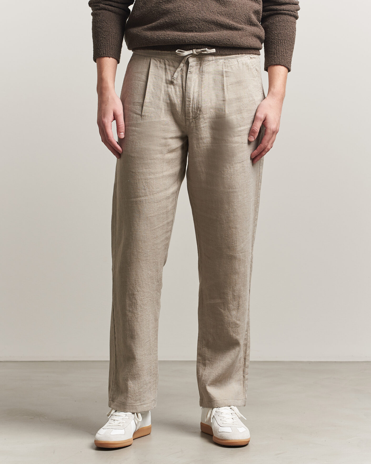 Herren | Hosen | KnowledgeCotton Apparel | Loose Linen Pants Twill