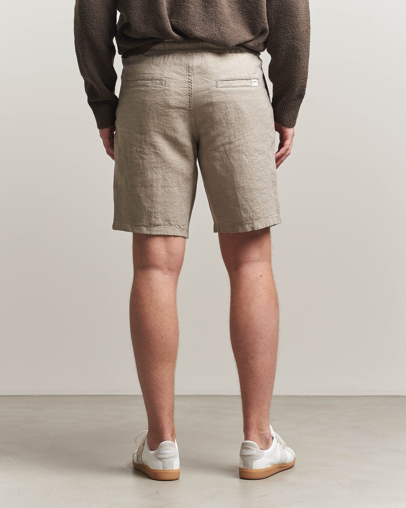 Herren | Shorts | KnowledgeCotton Apparel | Loose Linen Shorts Twill
