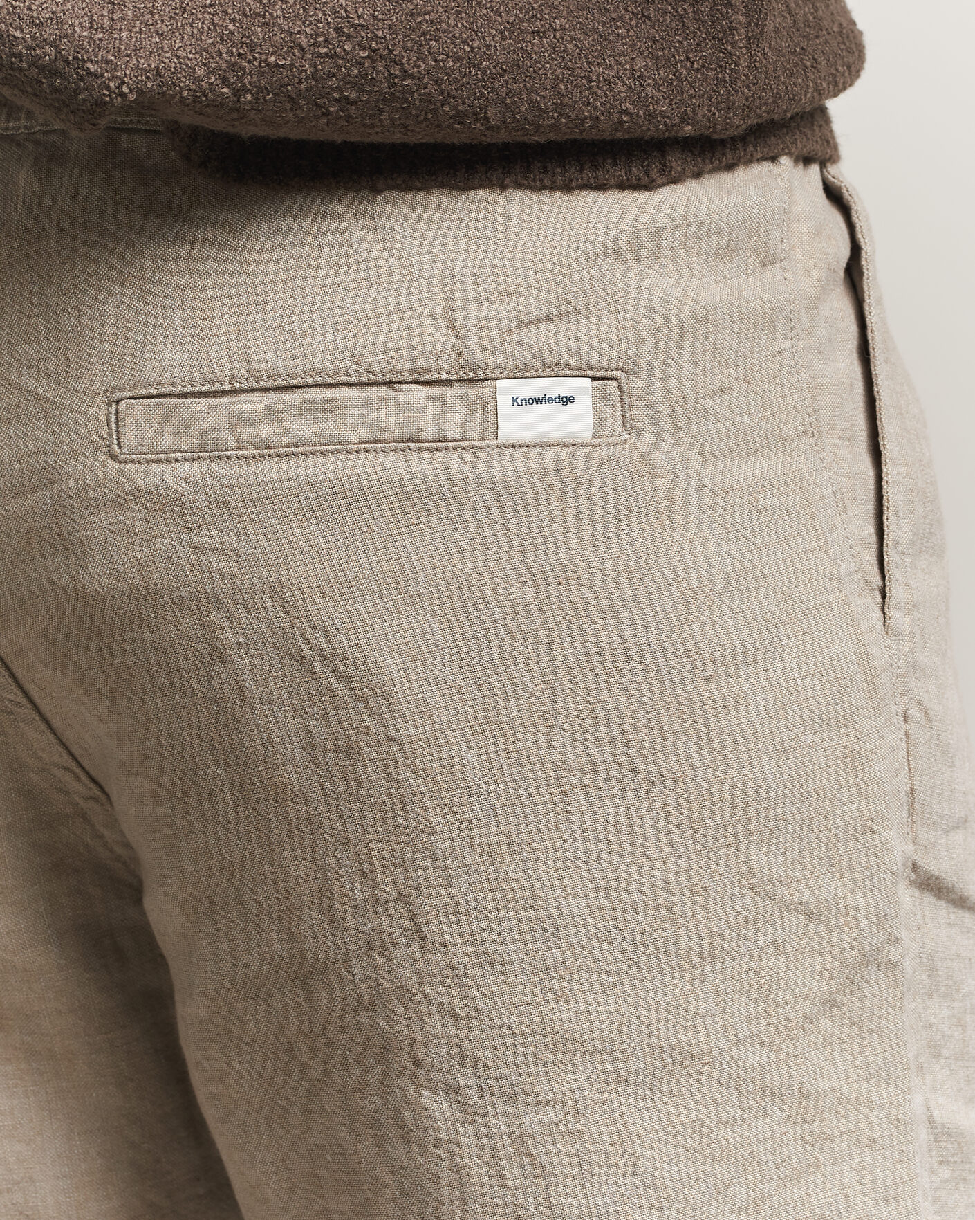 Herren | Shorts | KnowledgeCotton Apparel | Loose Linen Shorts Twill