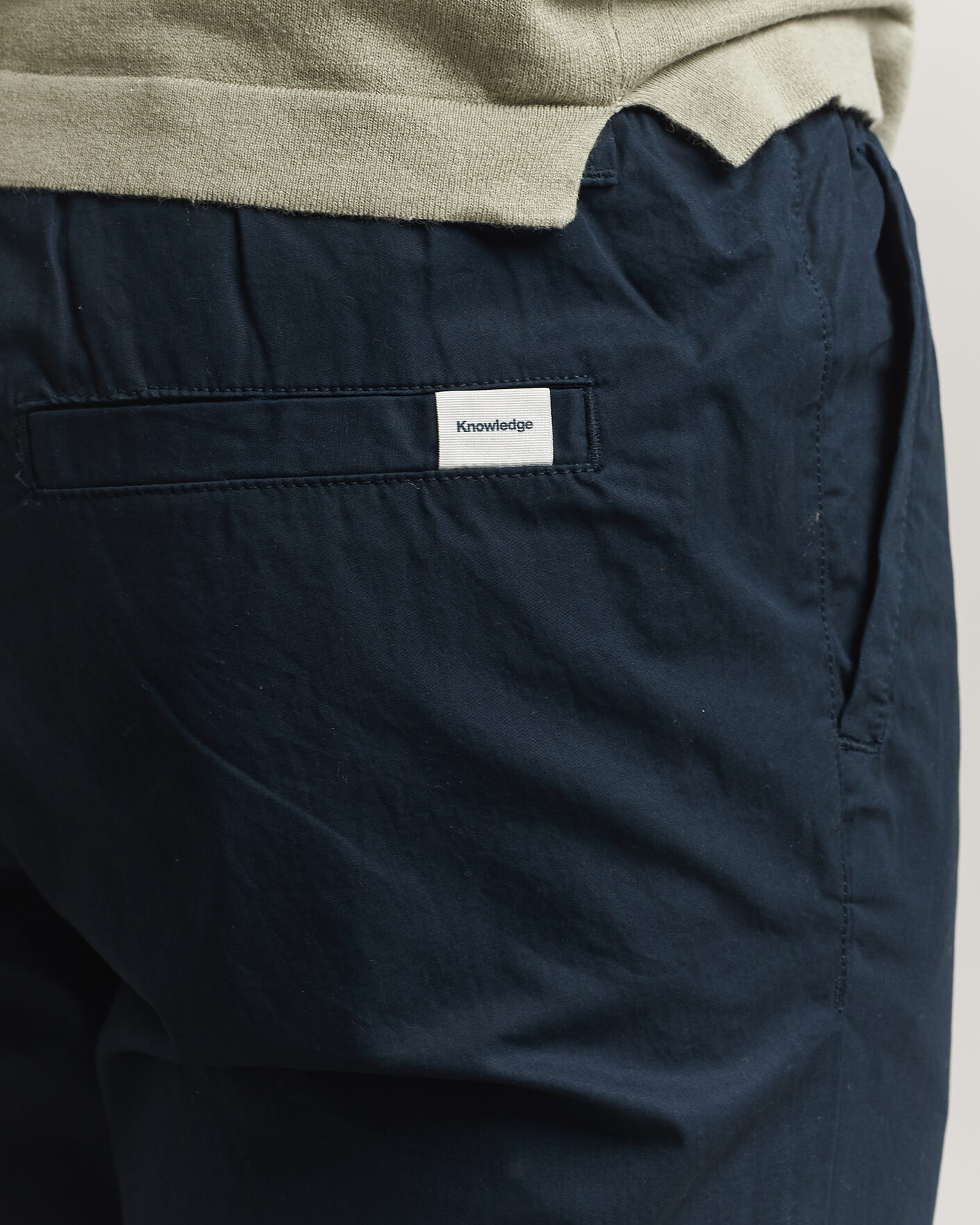 Herren | Hosen | KnowledgeCotton Apparel | Tim Tapered Cotton Stretch Pants Total Eclipse