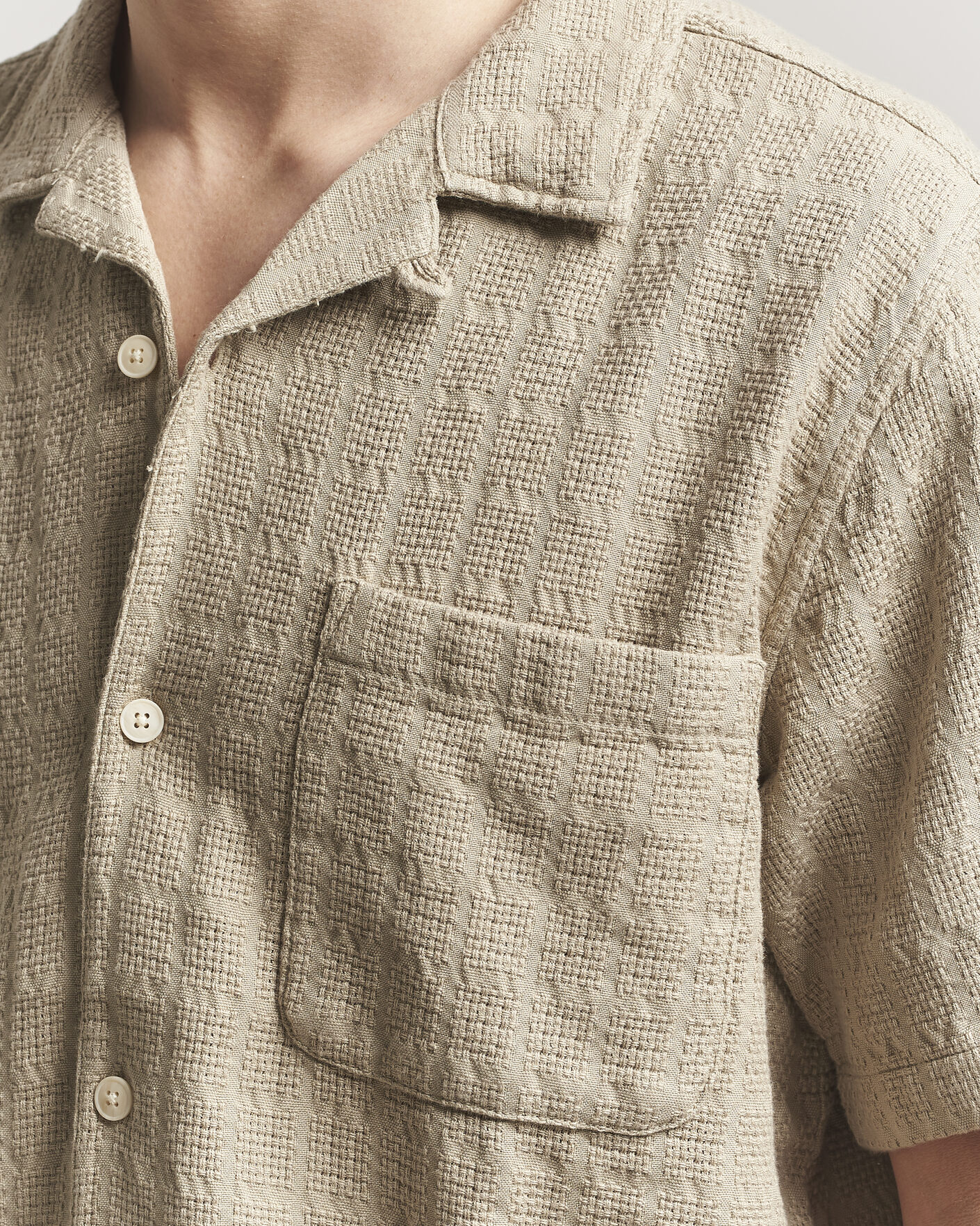 Herren | Hemden | KnowledgeCotton Apparel | Structured Cotton Dobby Shirt Twill