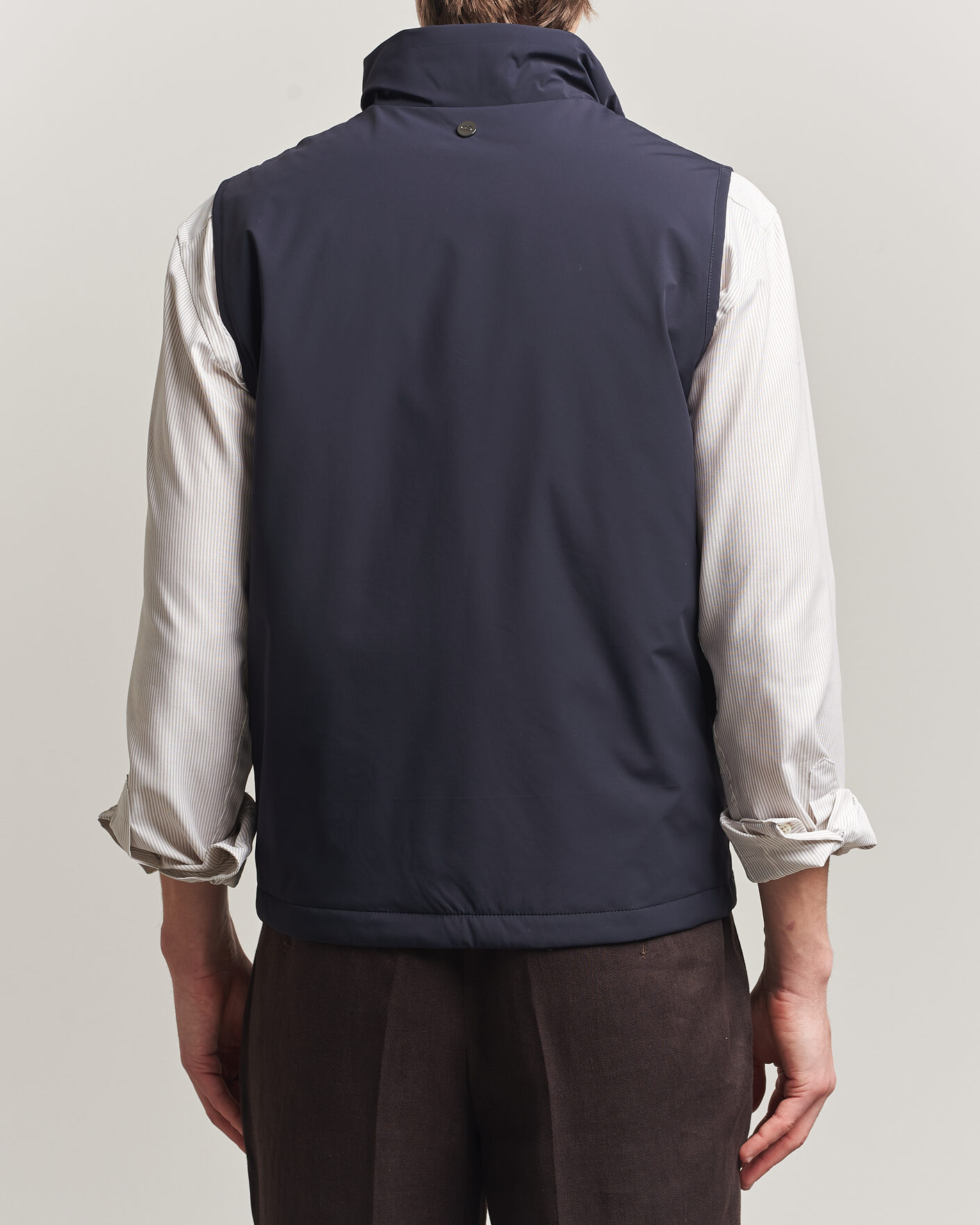 Herren | Westen | Oscar Jacobson | Light Zipped Waistcoat Navy
