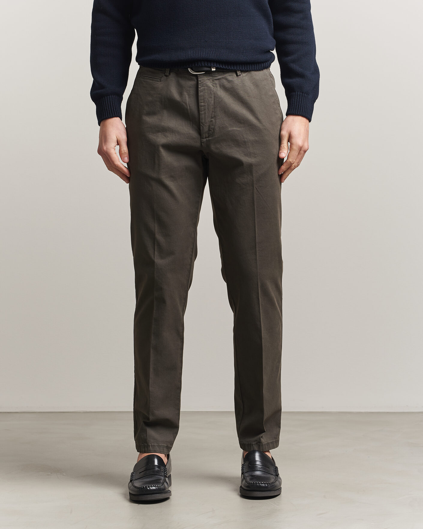 Herren | Hosen | Oscar Jacobson | Danik Cotton Trousers Olive