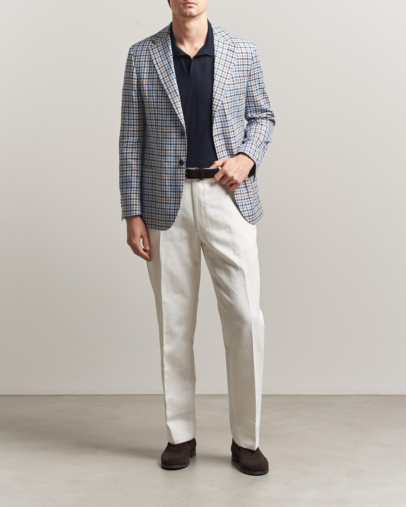 Herren | Hosen | Oscar Jacobson | Dell Cotton Trousers White