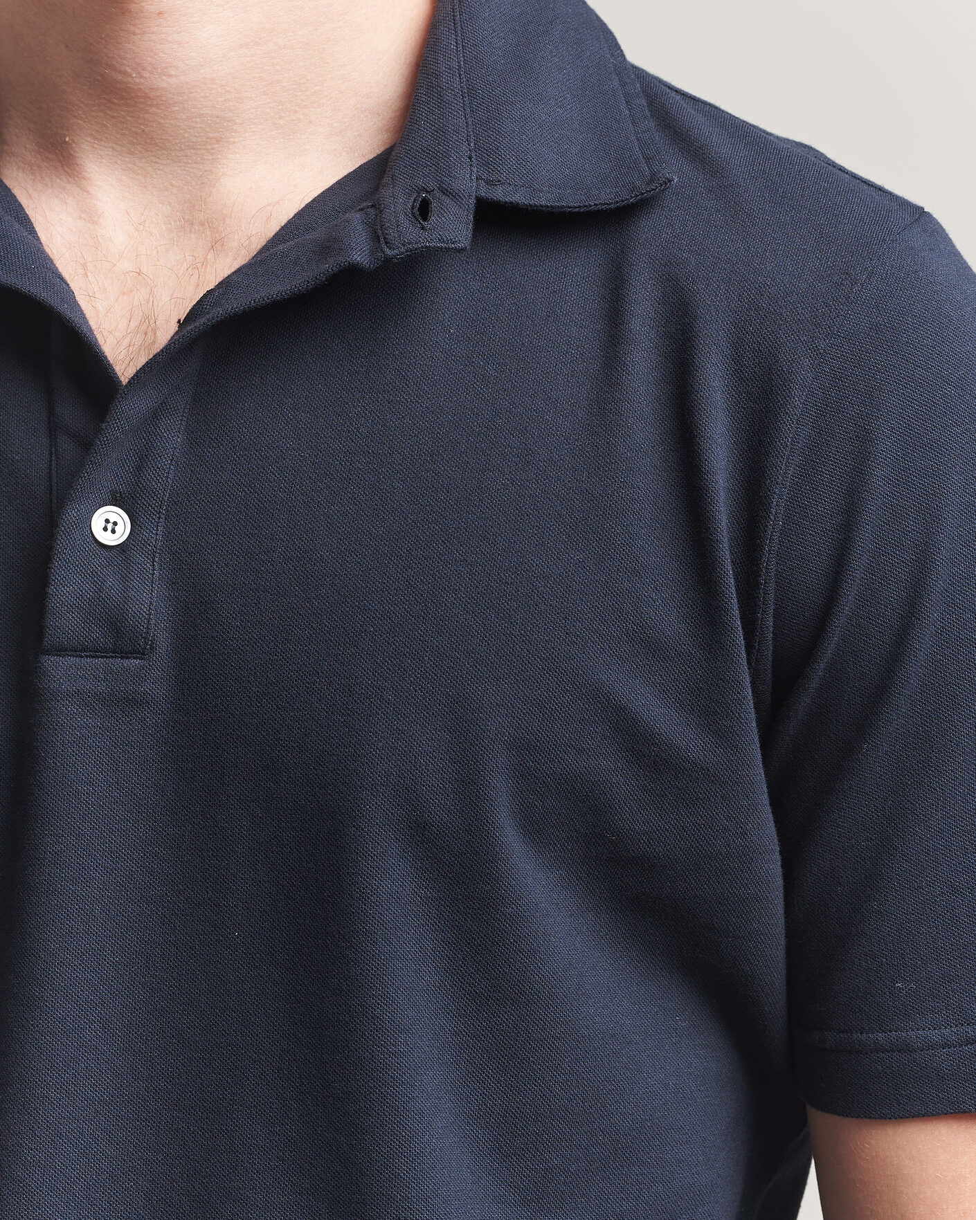Herren | Poloshirts | Zanone | Soft Cotton Piquet Polo Navy
