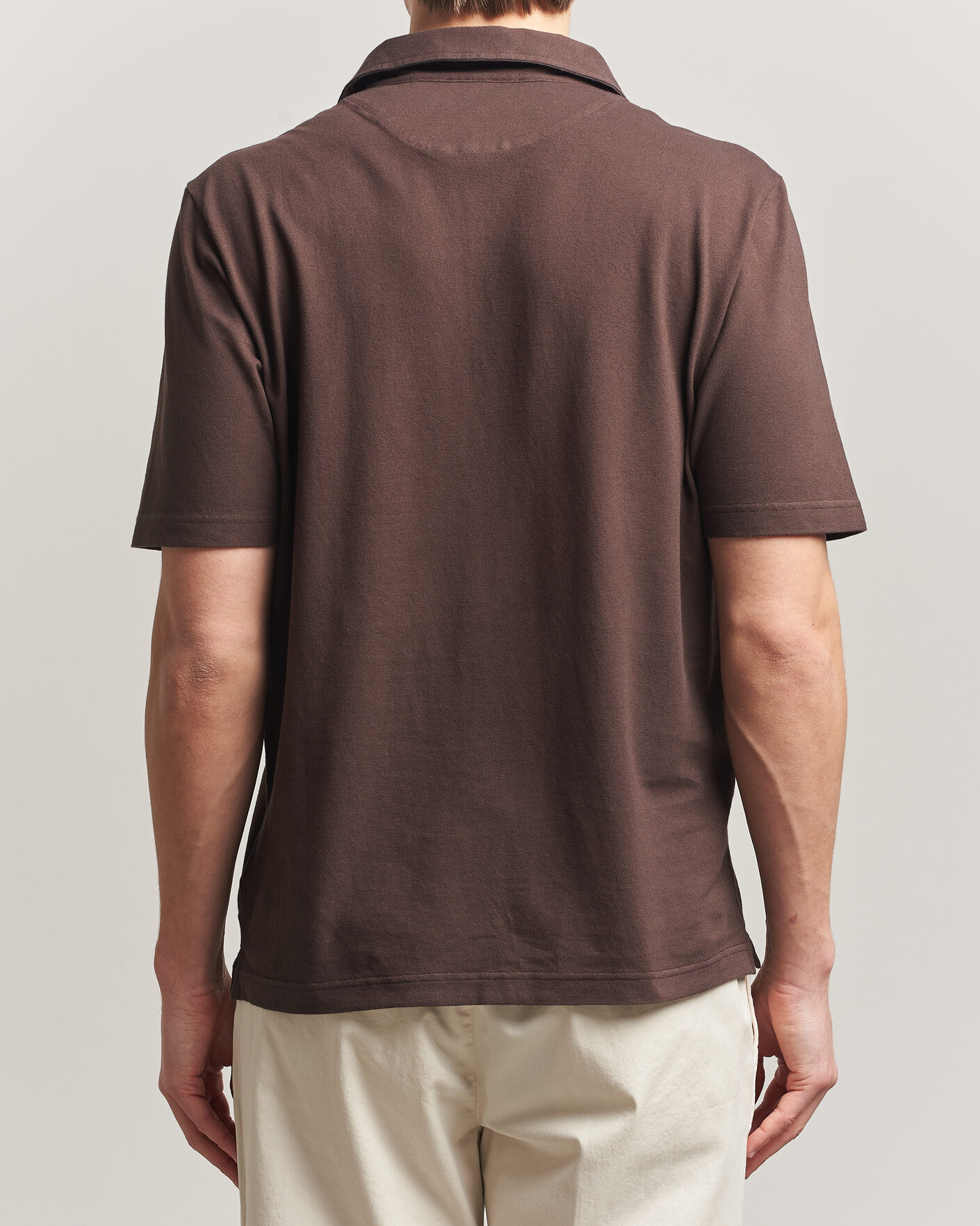 Herren | Poloshirts | Zanone | Soft Cotton Piquet Polo Chocolate