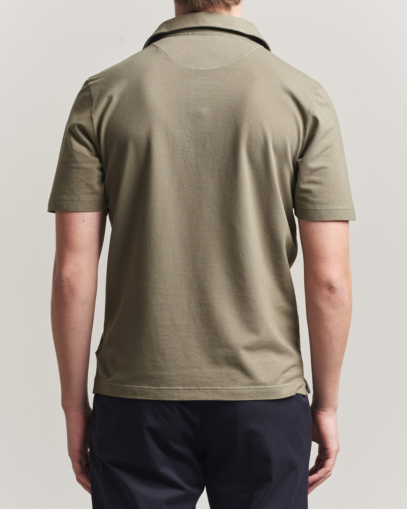 Herren | Poloshirts | Zanone | Soft Cotton Piquet Polo Taupe
