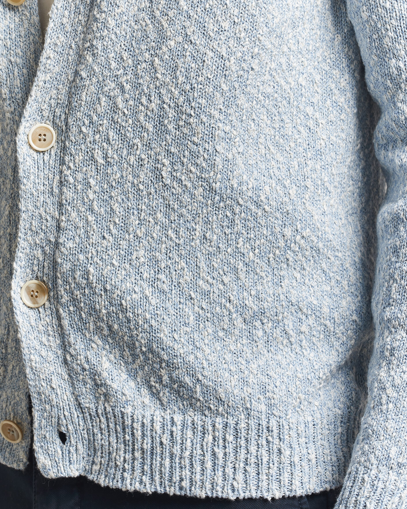Herren | Pullover | Zanone | Mouline Cardigan Sky Blue