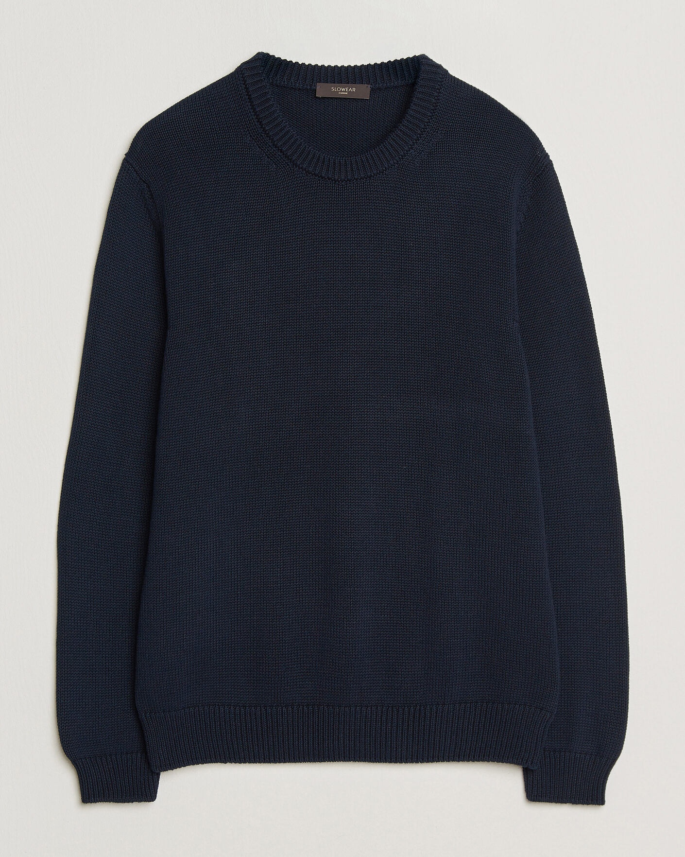 Herren | Pullover | Zanone | Soft Cotton Crew Neck Sweater Navy