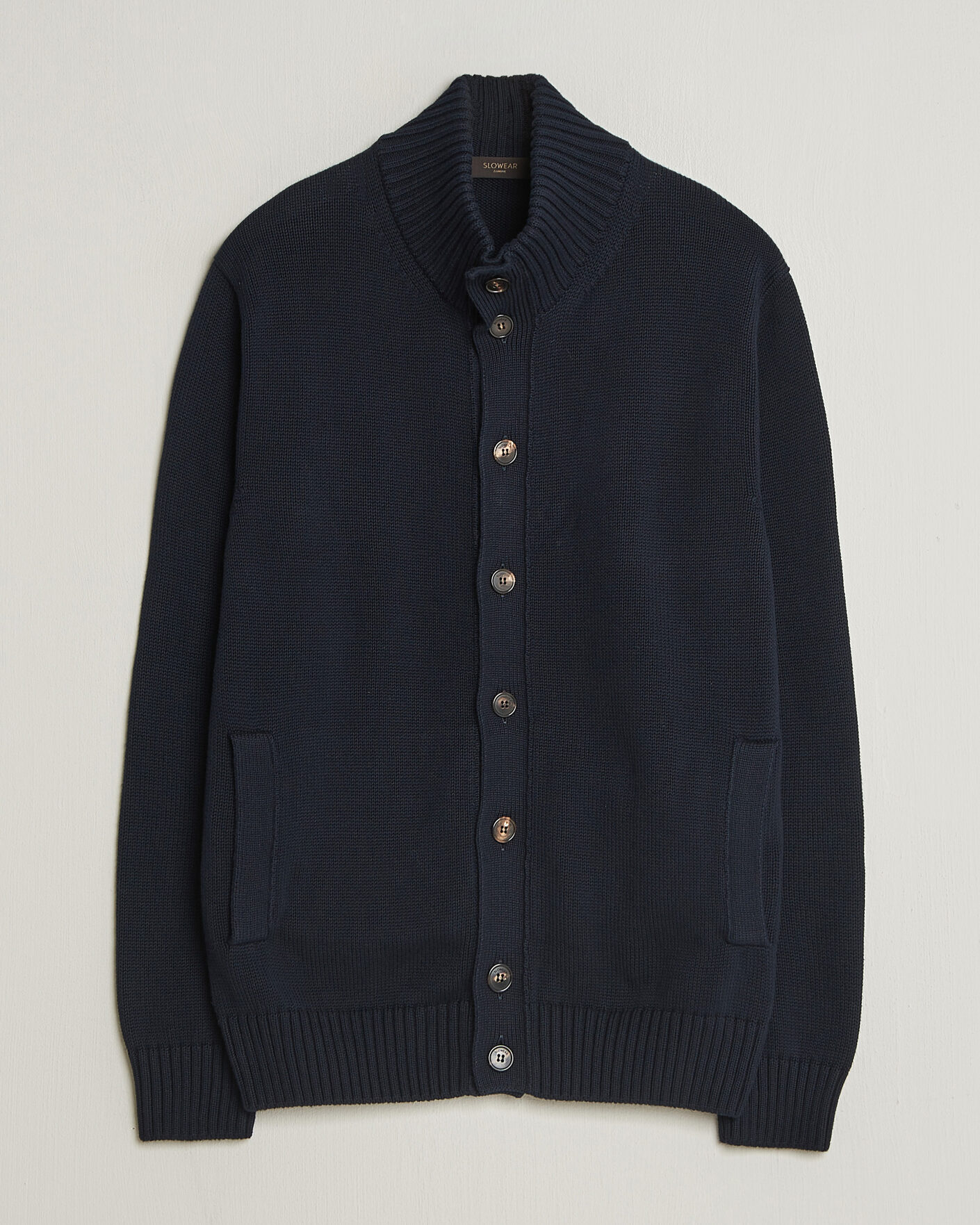 Herren | Pullover | Zanone | Soft Cotton Chioto Cardigan Navy