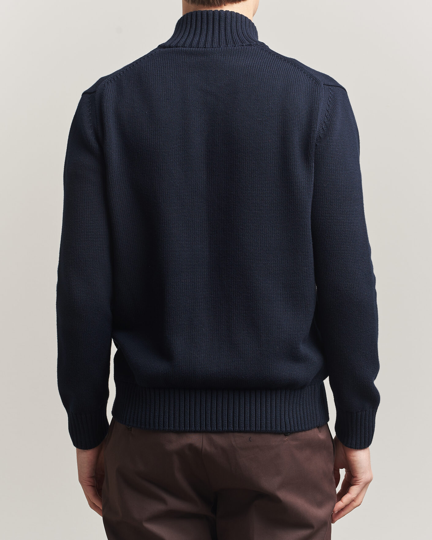 Herren | Pullover | Zanone | Soft Cotton Chioto Cardigan Navy