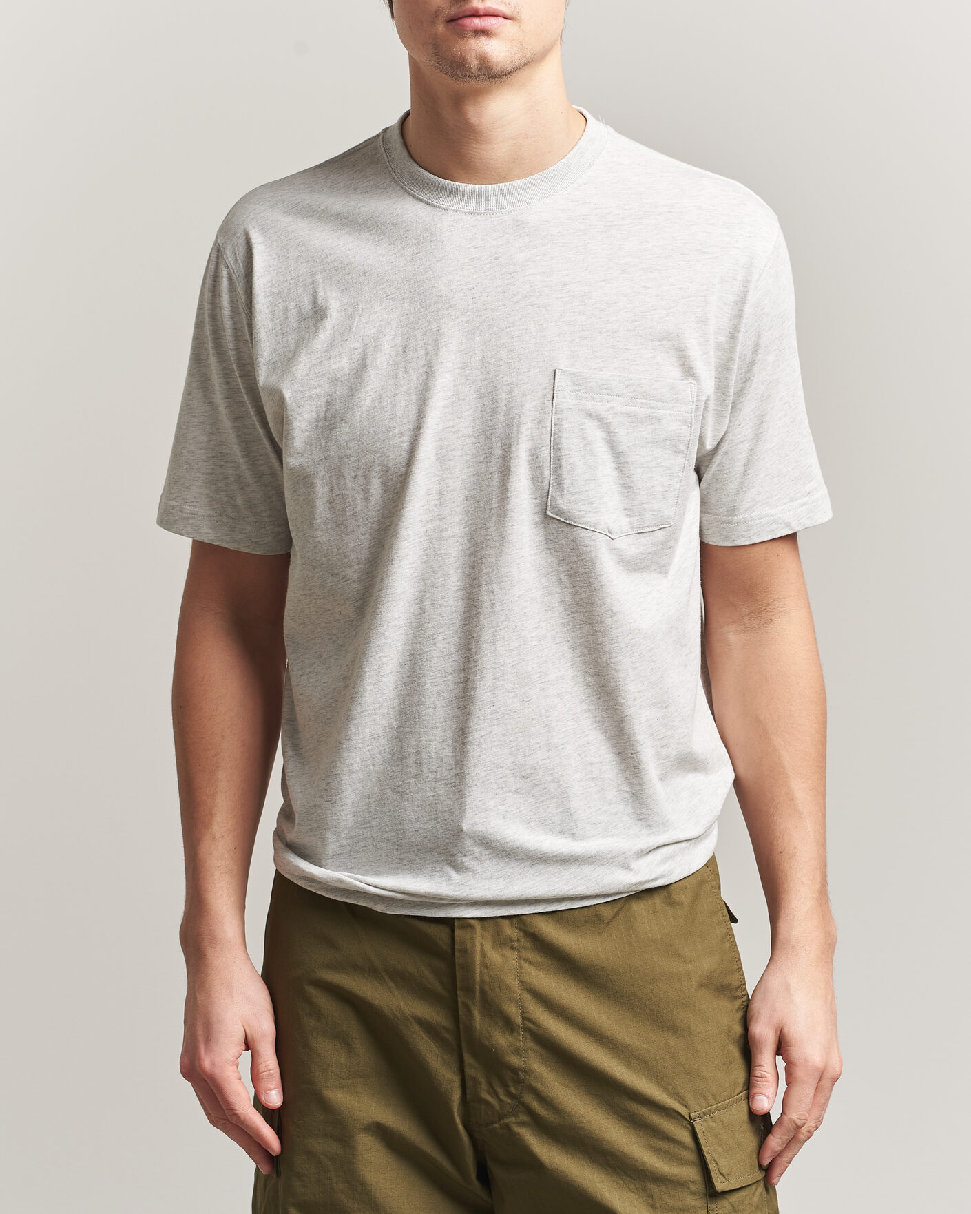 Herren | T-Shirts | BEAMS PLUS | Pocket Tee Ash Grey
