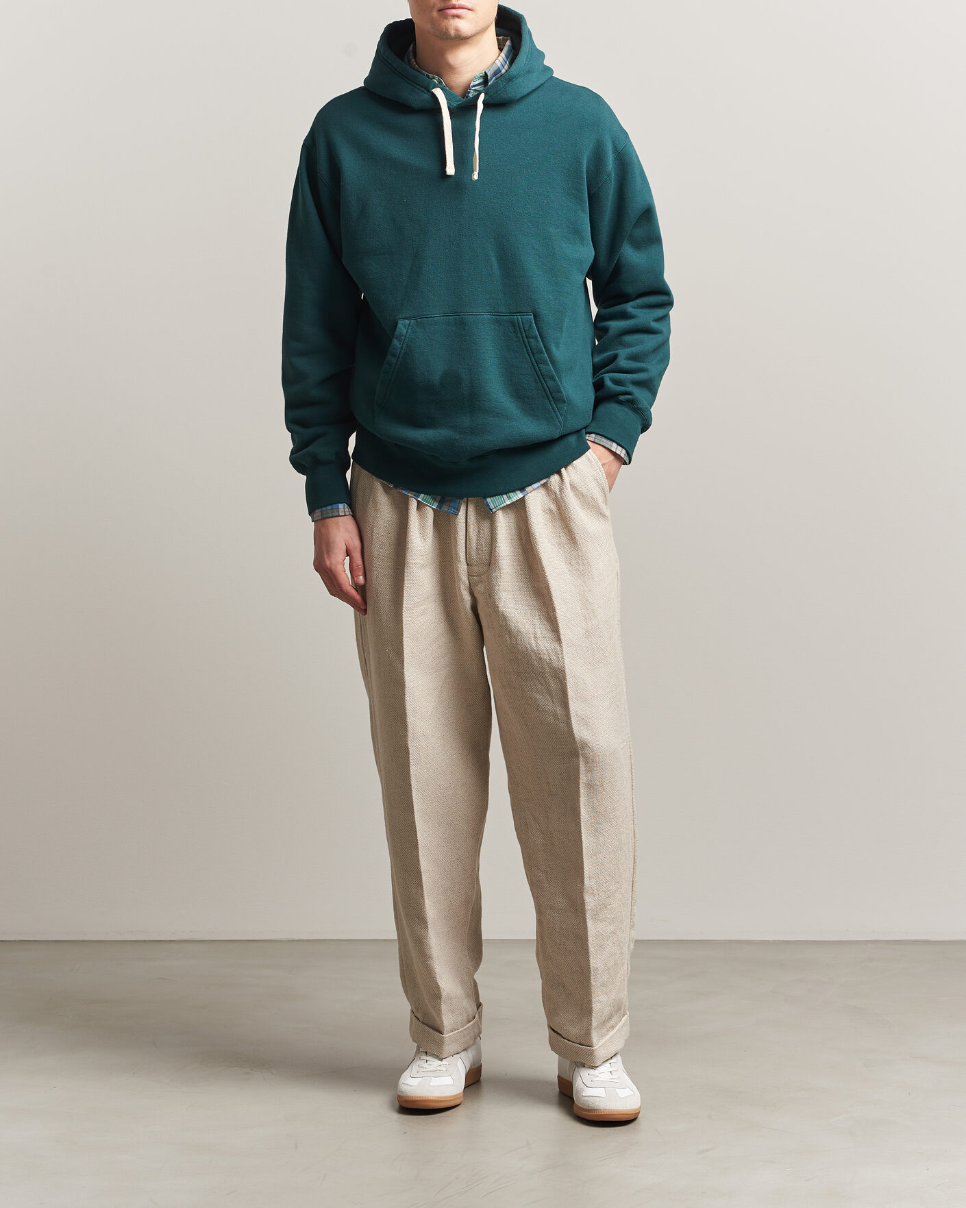 Herren | Pullover | BEAMS PLUS | Hooded Sweat Pullover Dark Green