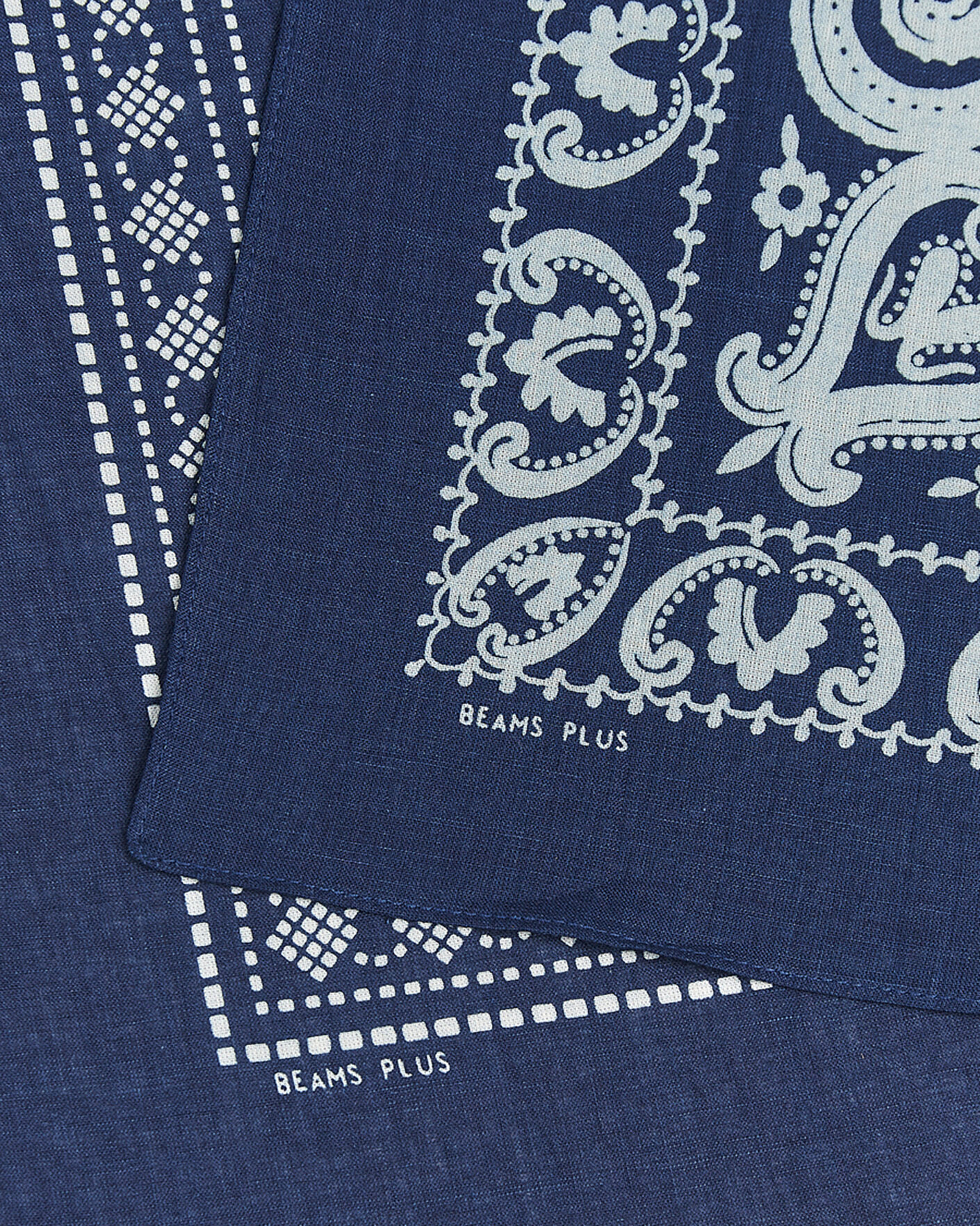 Herren | Einstecktücher | BEAMS PLUS | 2-Pack Bandana Indigo Blue