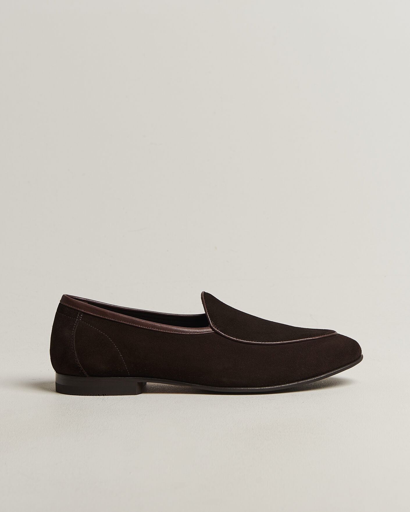 Herren | Loafer | Loake 1880 | Belgrave Suede Belgian Loafer Dark Brown