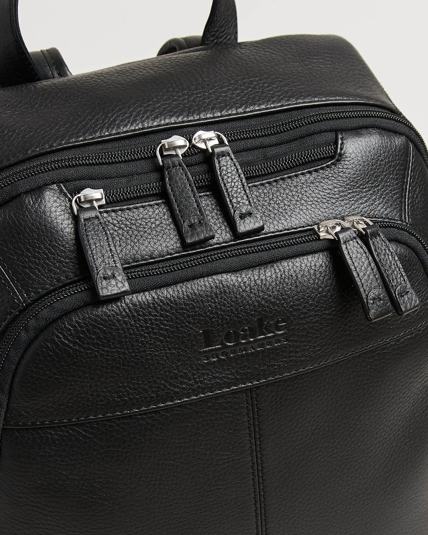Herren | Taschen | Loake Shoemakers | Waterloo Grained Leather Backpack Black