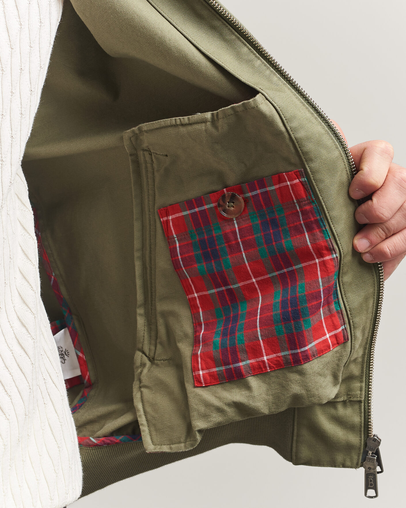 Herren | Jacken | Baracuta | G9 Washed Cotton Twill Jacket Lichen Green