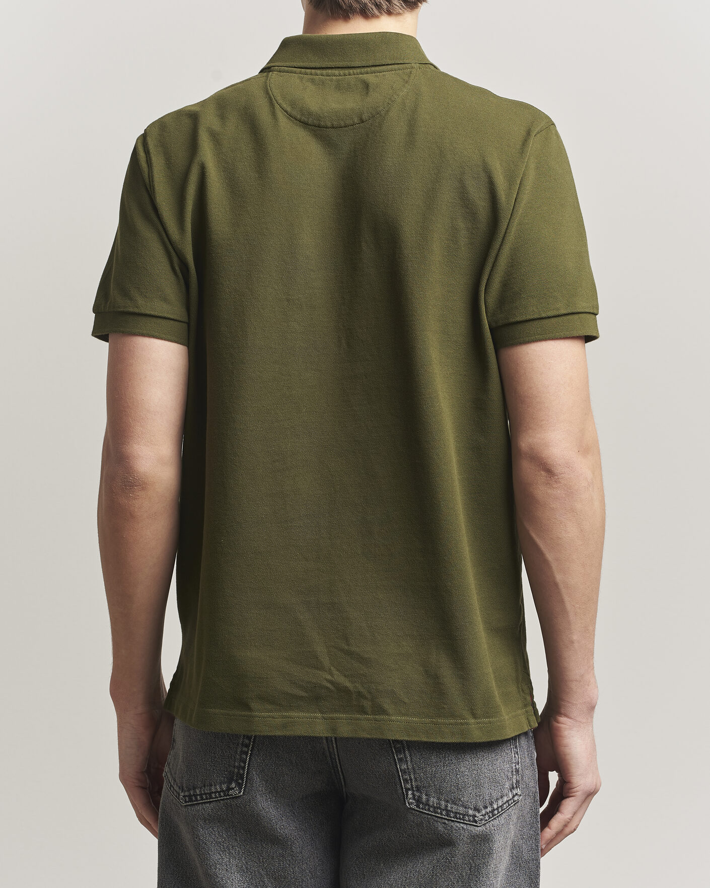 Herren | Poloshirts | Baracuta | Tartan Placket Piquet Polo Beech