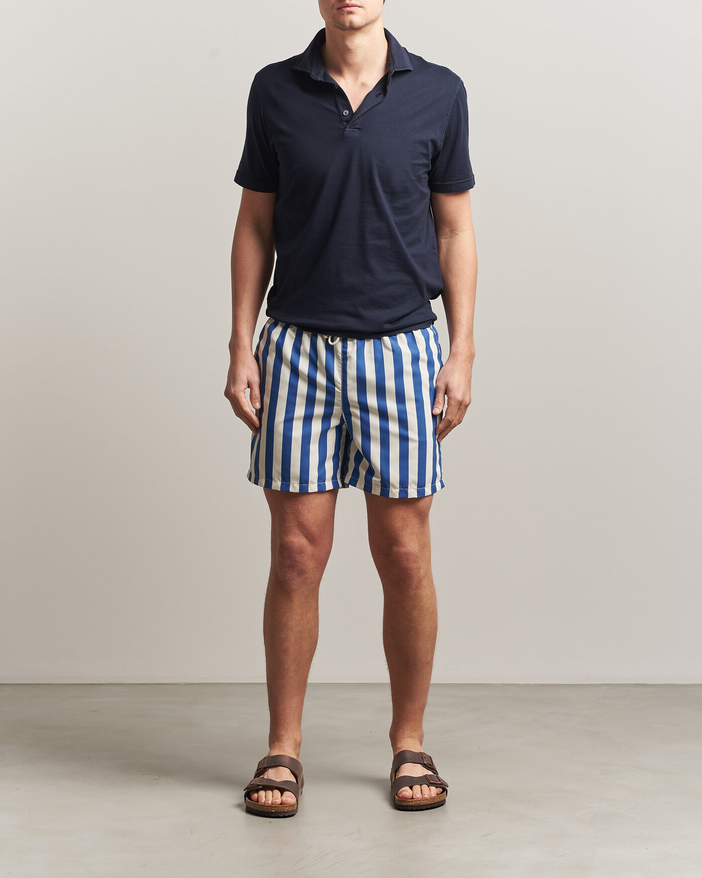 Herren | Badehosen | Ripa Ripa | Paraggi Striped Swimshorts Blue