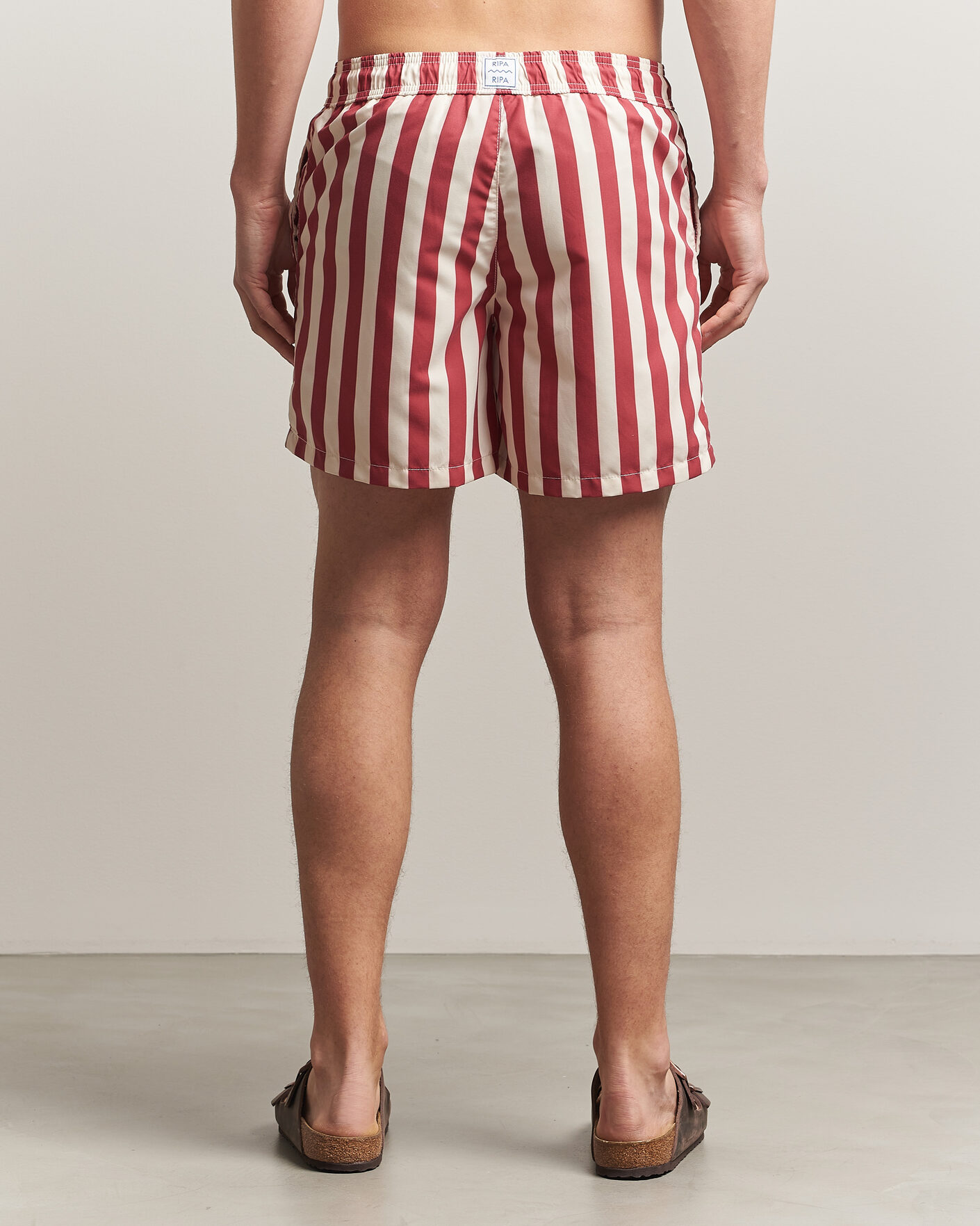 Herren | Badehosen | Ripa Ripa | Paraggi Striped Swimshorts Red