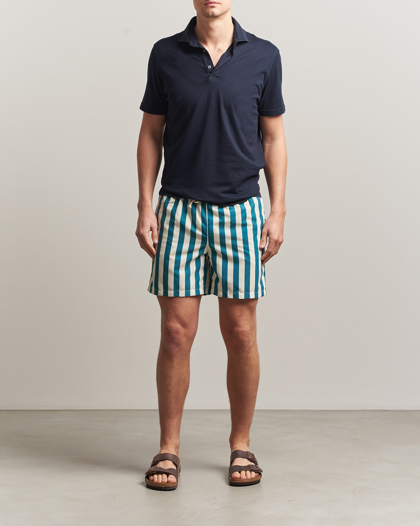 Herren | Ripa Ripa Paraggi Striped Swimshorts Green | Ripa Ripa | Paraggi Striped Swimshorts Green