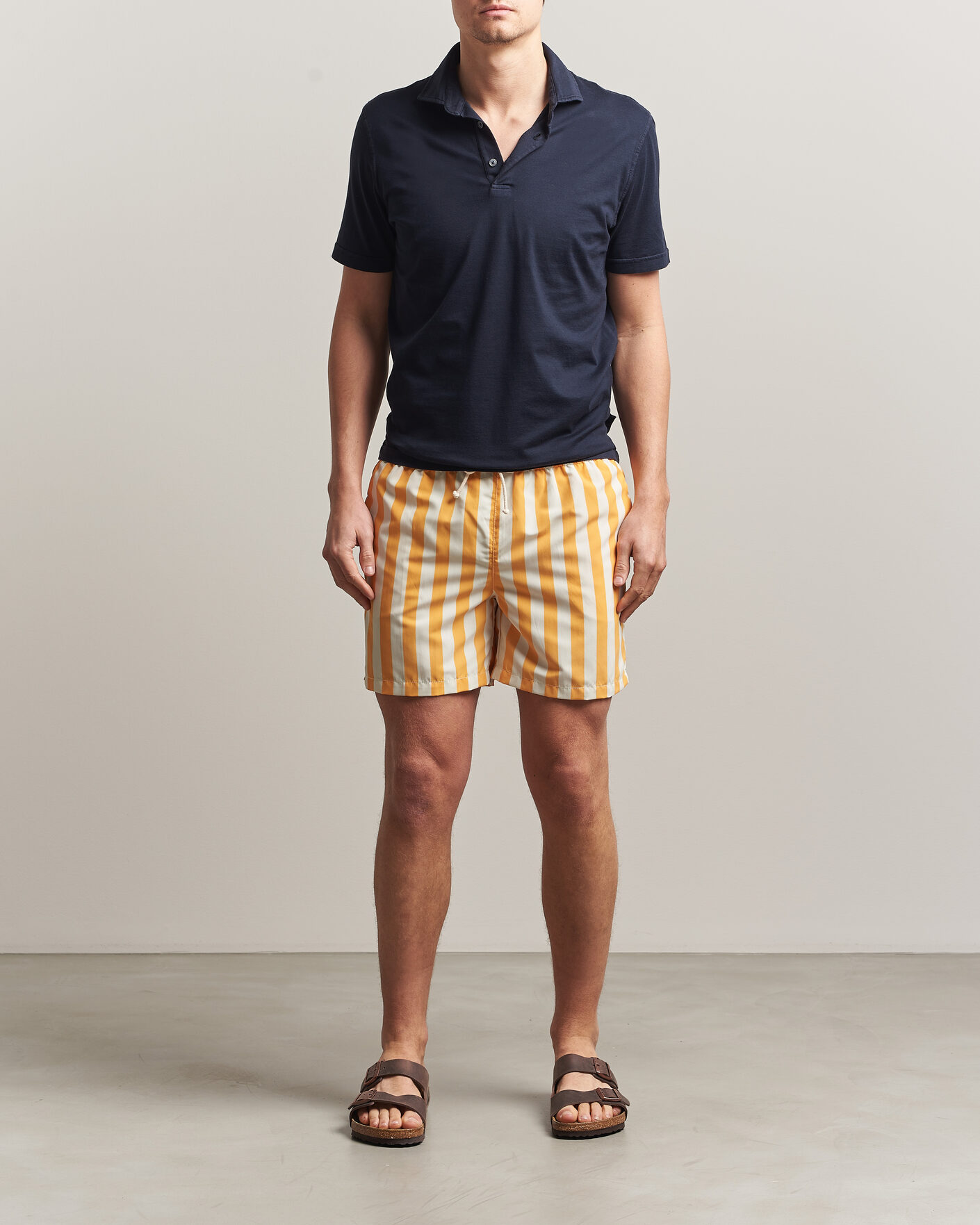 Herren | Badehosen | Ripa Ripa | Paraggi Striped Swimshorts Yellow