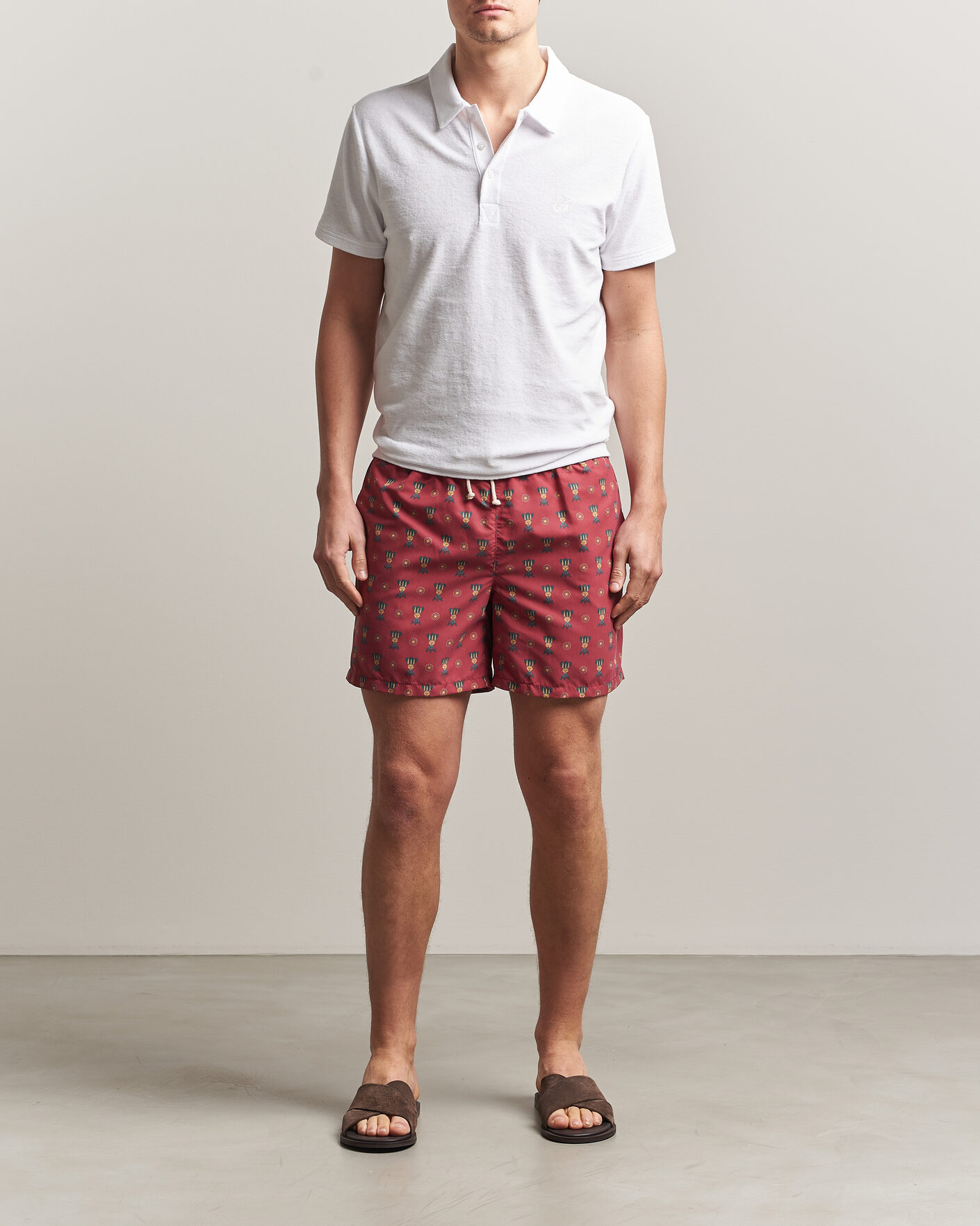 Herren | Ripa Ripa Printed Swimshorts Red | Ripa Ripa | Printed Swimshorts Red