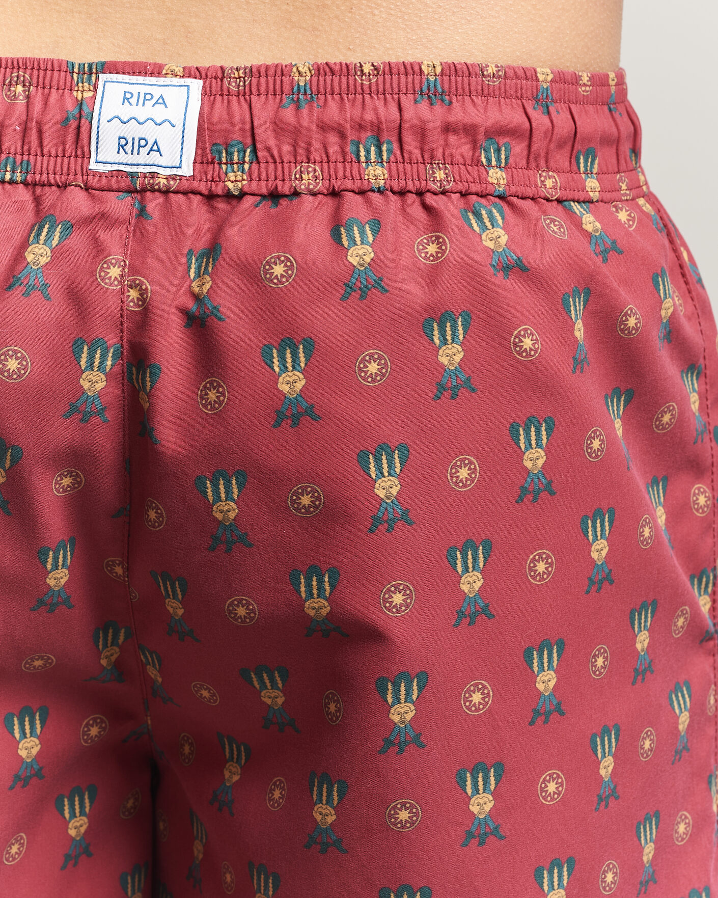 Herren | Ripa Ripa Printed Swimshorts Red | Ripa Ripa | Printed Swimshorts Red