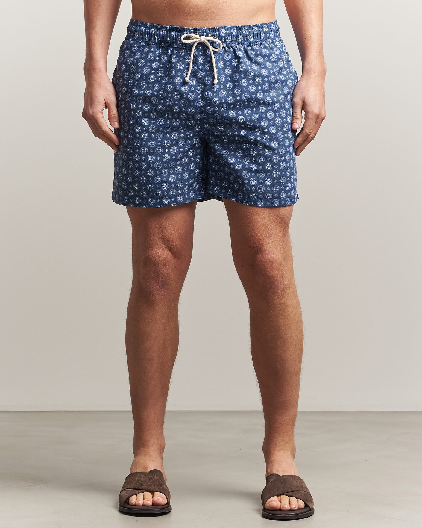 Herren | Badehosen | Ripa Ripa | Printed Swimshorts Dark Blue