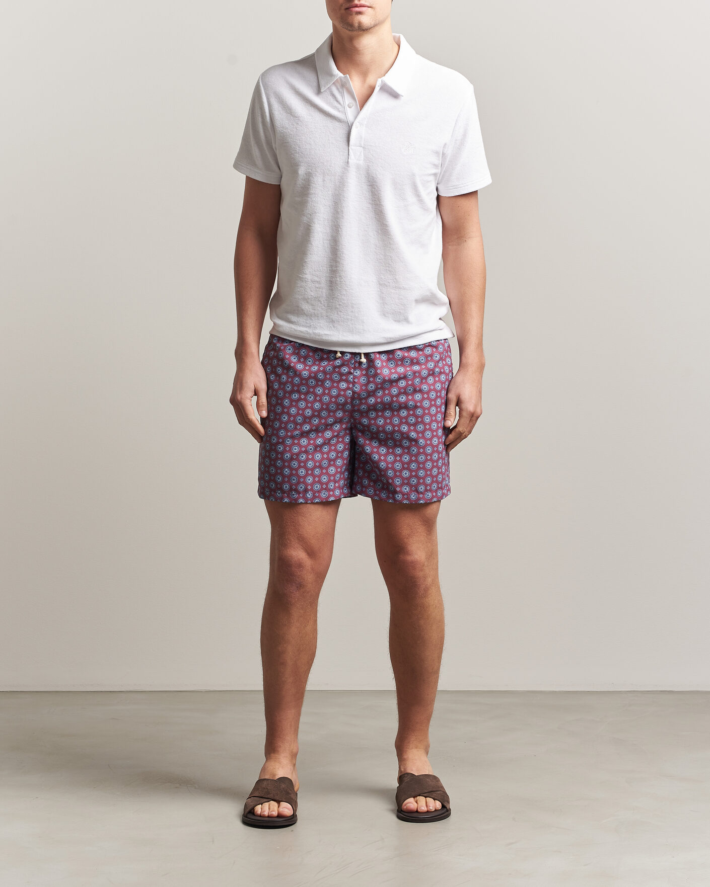 Herren | Badehosen | Ripa Ripa | Printed Swimshorts Bordeaux