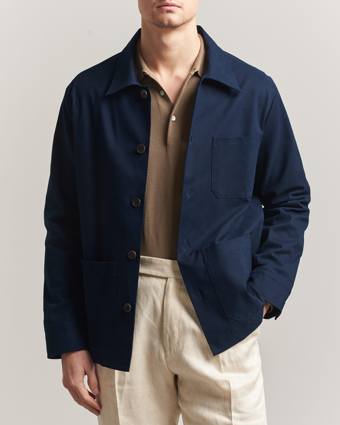 Herren | Jacken | Grigio | Cotton Chore Jacket Navy