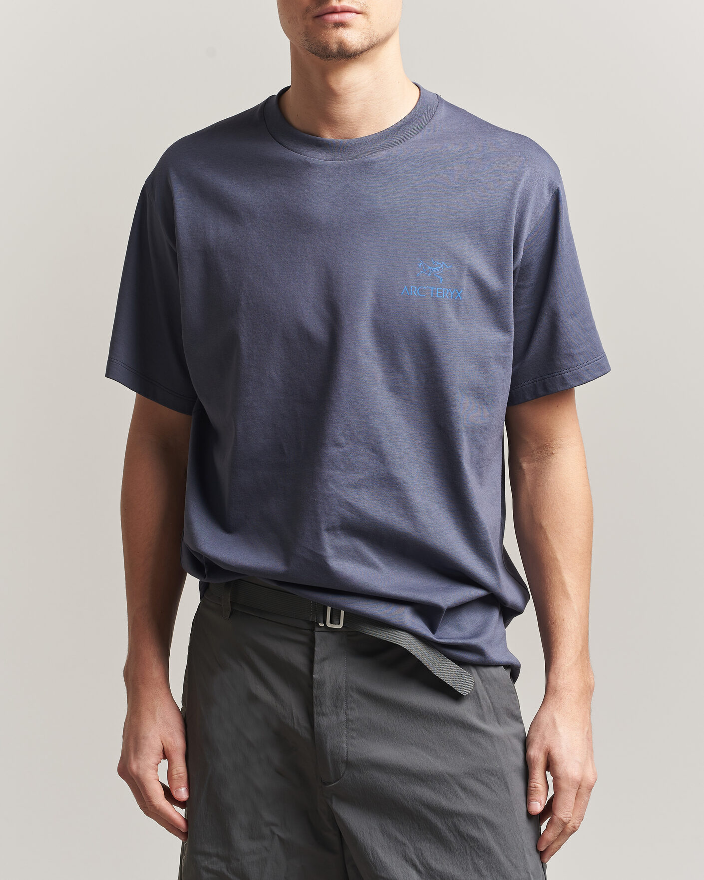 Herren | T-Shirts | Arc'teryx | Kragg Cotton Bird Word T-Shirt Dark Stratus