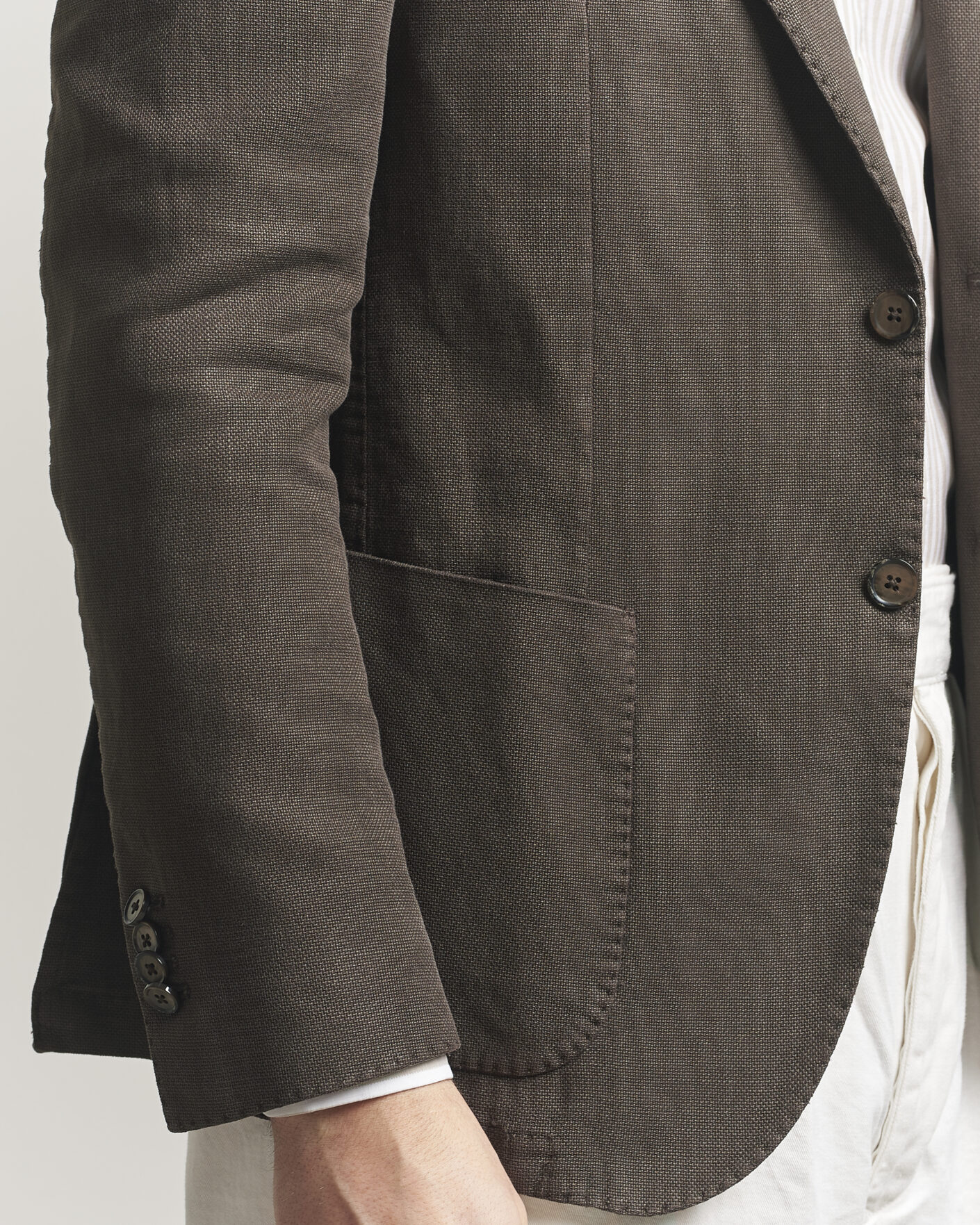 Herren | Sakkos | L.B.M. 1911 | Jack Regular Fit Structured Cotton Blazer Brown