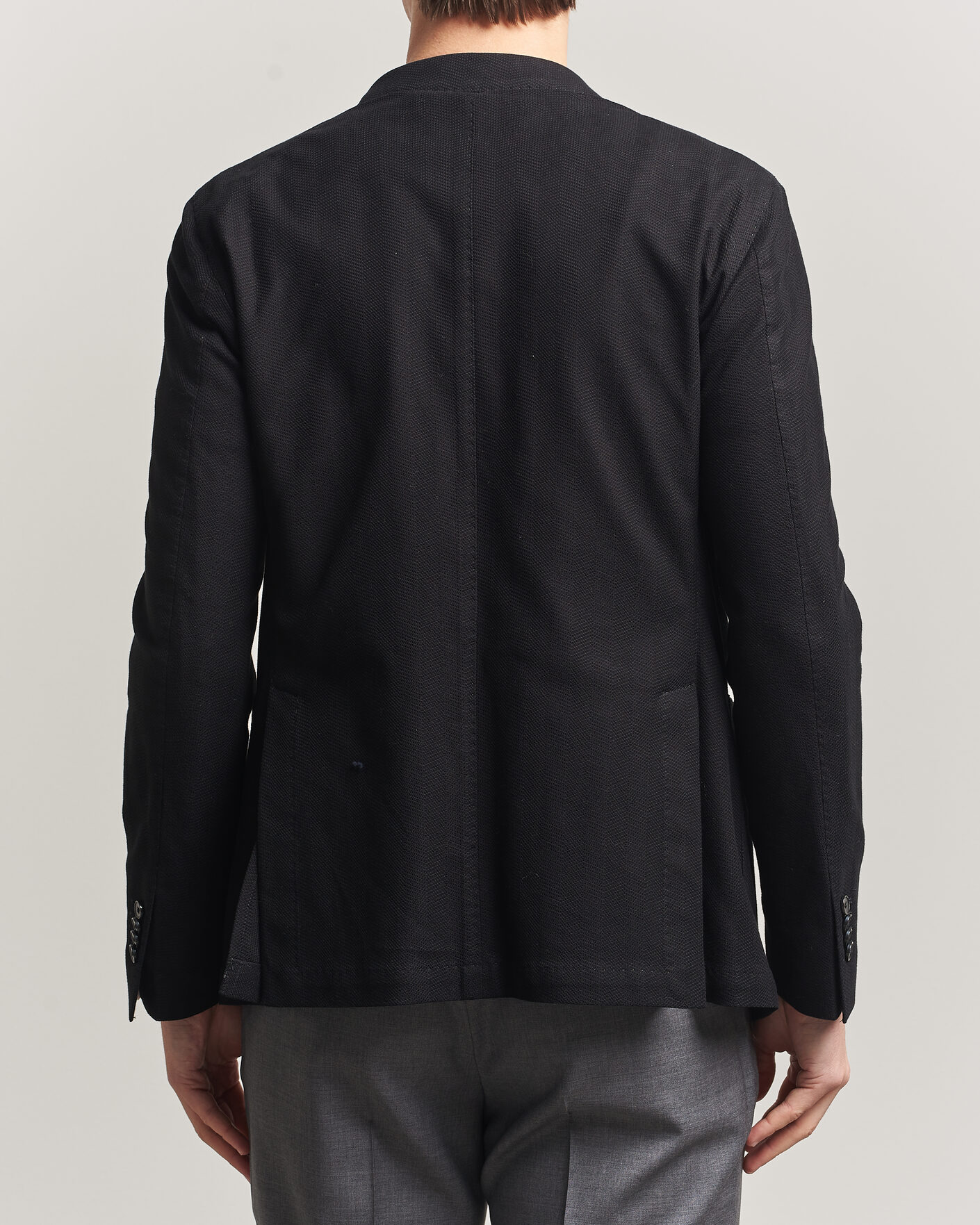 Herren | Sakkos | L.B.M. 1911 | Jack Herringbone Cotton Blazer Black