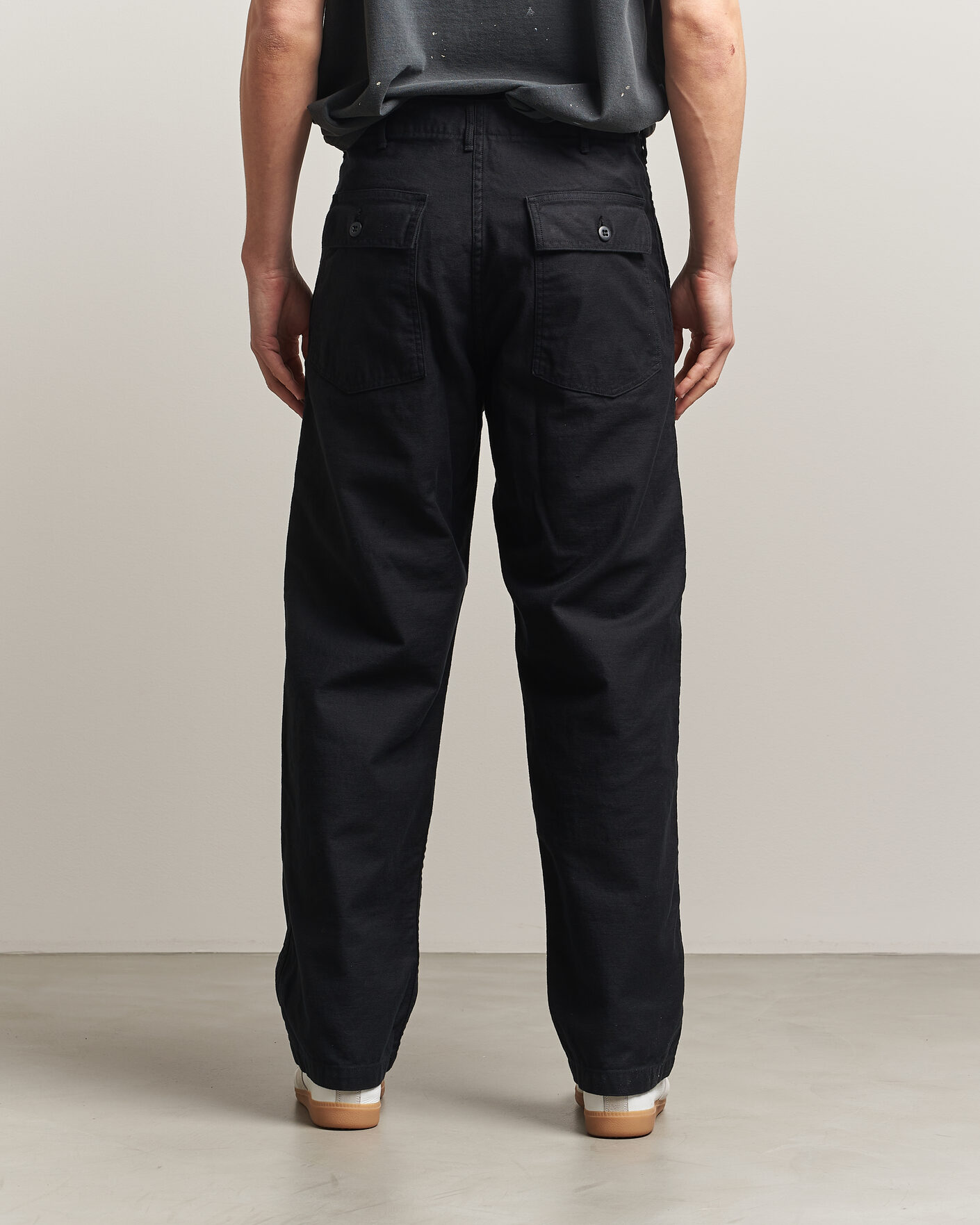 Herren | Hosen | orSlow | Regular Fit Original Sateen Fatigue Pants Black