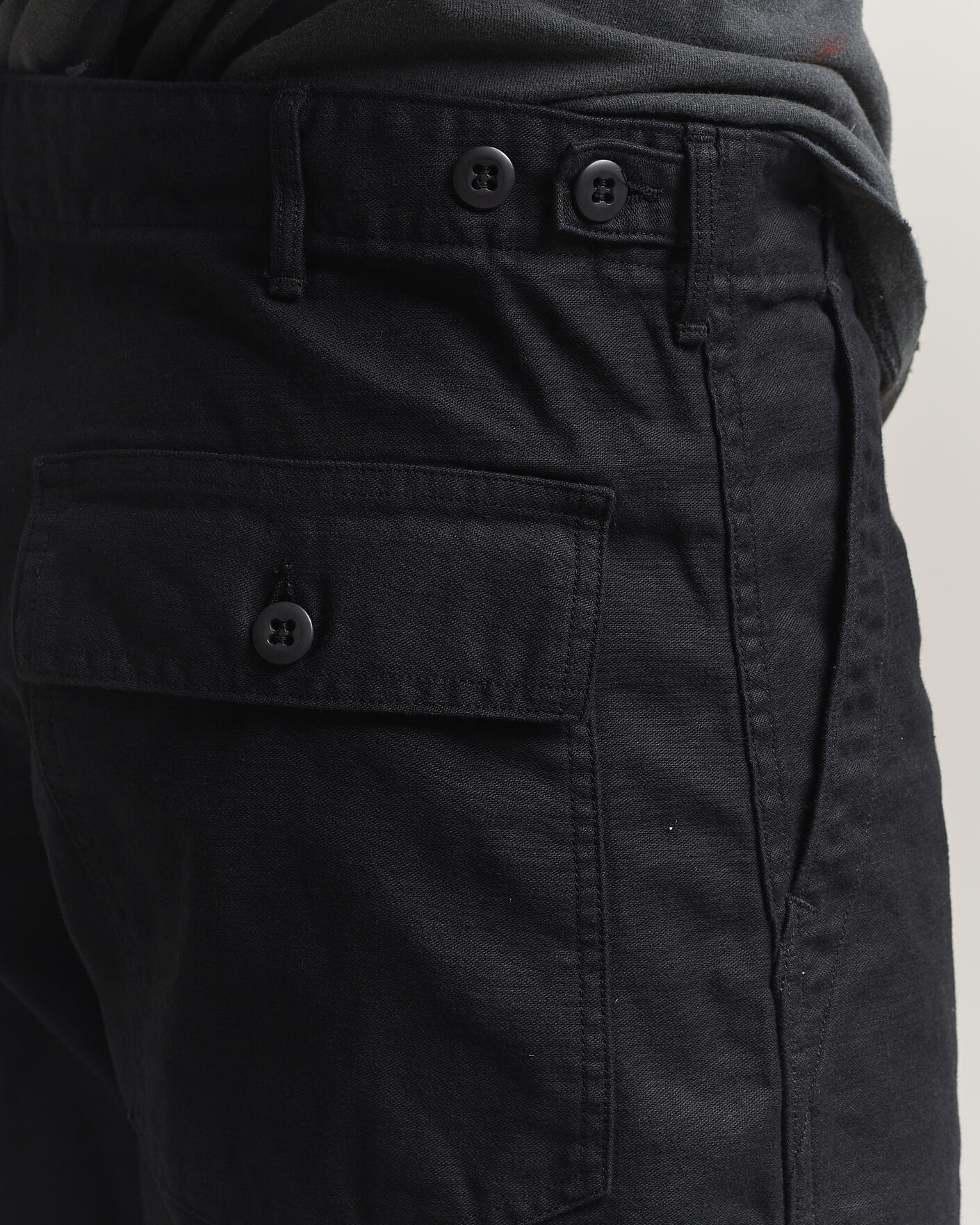 Herren | Hosen | orSlow | Regular Fit Original Sateen Fatigue Pants Black