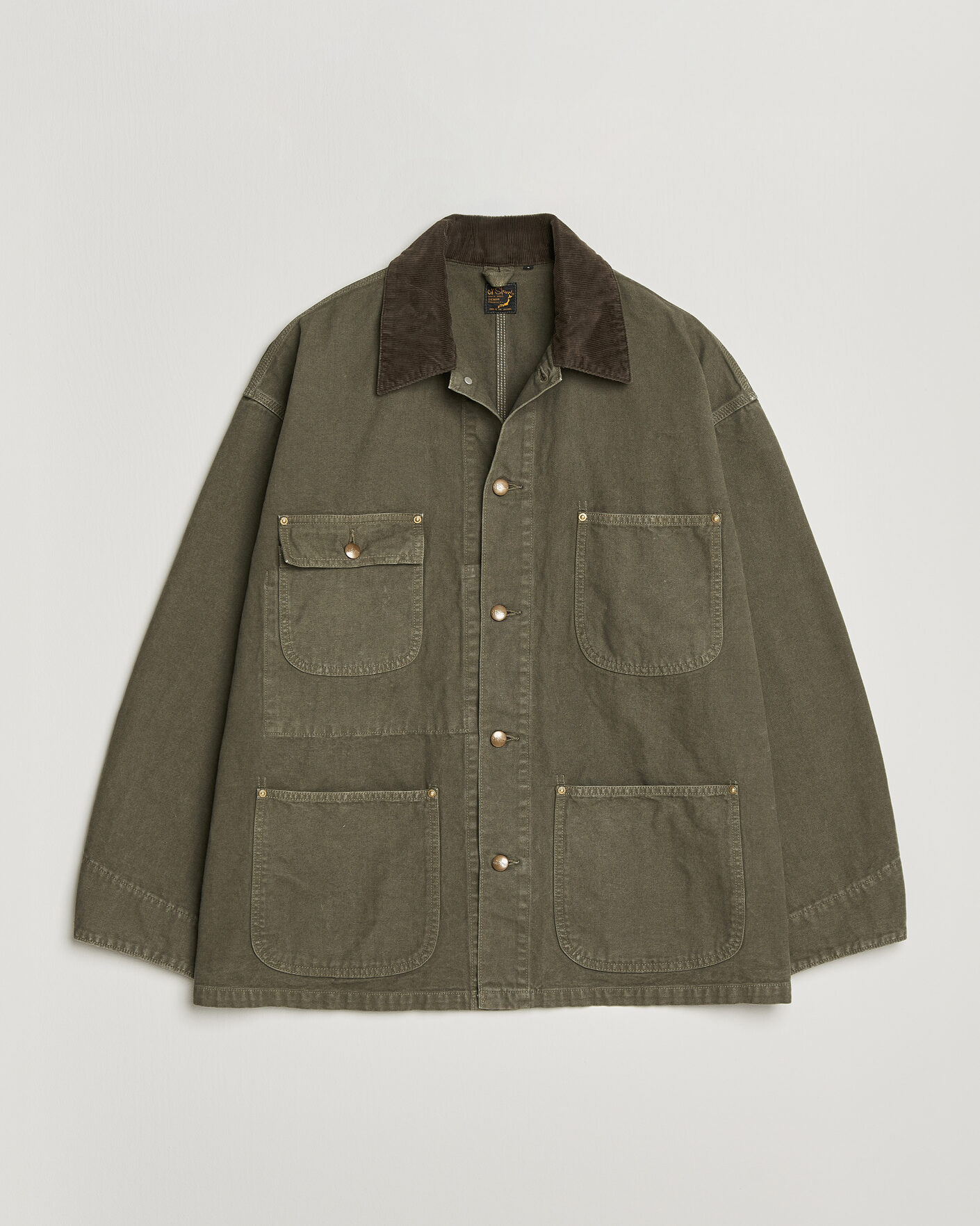 orSlow Oxford Coverall Chore Jacket Army Green bei Care of Carl
