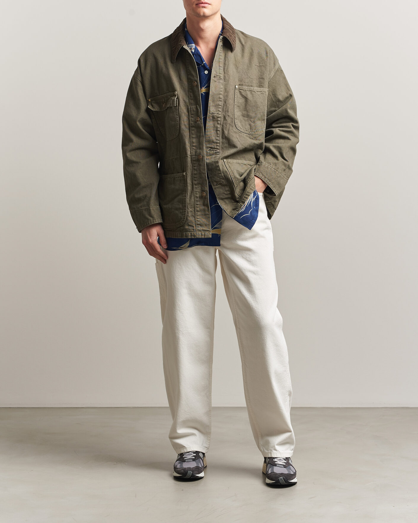 Herren | Jacken | orSlow | Oxford Coverall Chore Jacket Army Green