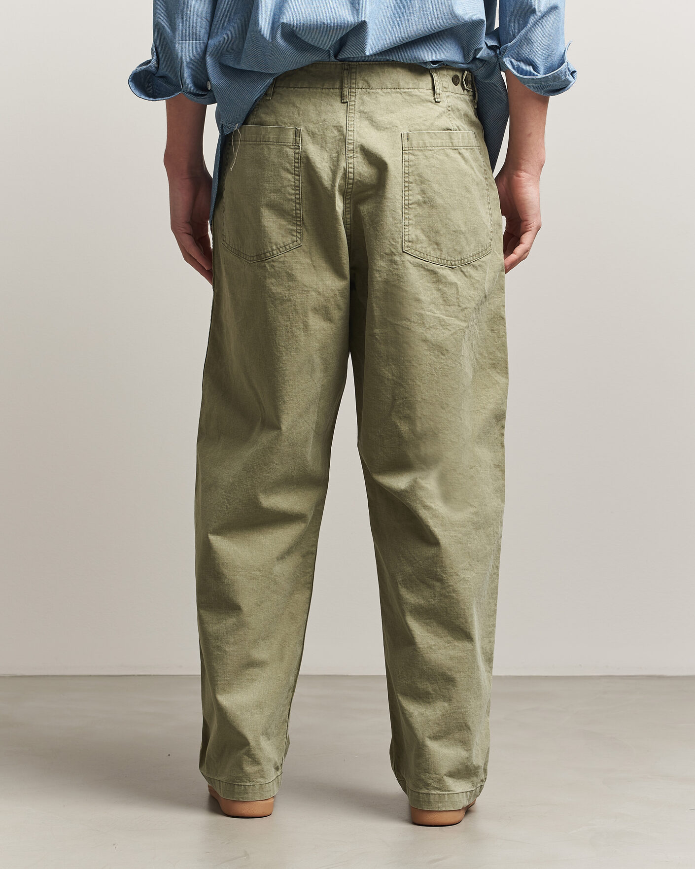Herren | Hosen | orSlow | Summer Fatigue Pants Washed Army Green
