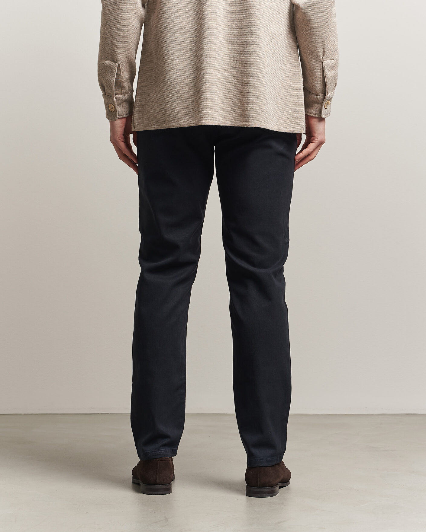 Herren | Hosen | Oscar Jacobson | Slim Fit 5-Pocket Chino Navy