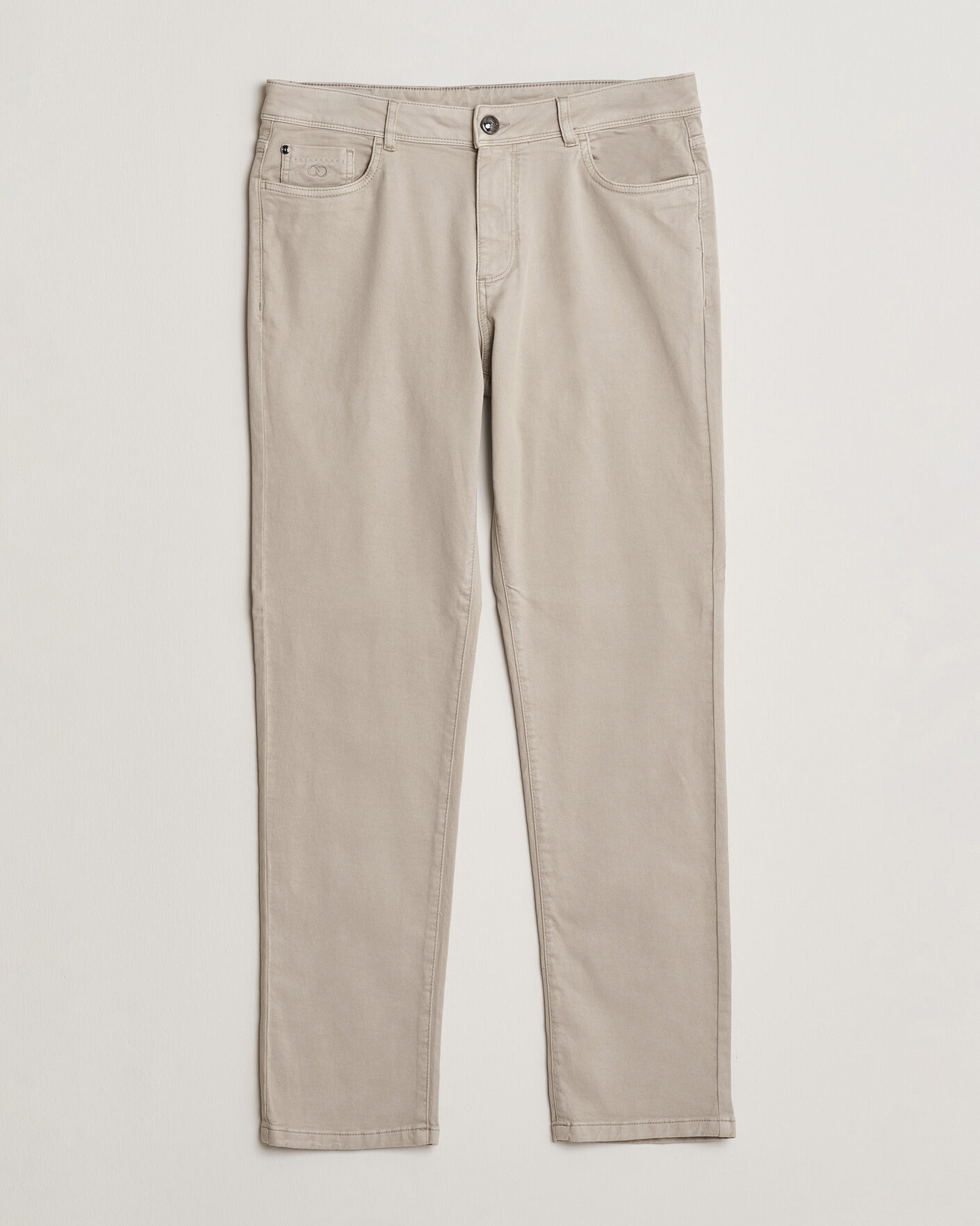 Herren | Hosen | Oscar Jacobson | Slim Fit 5-Pocket Chino Beige